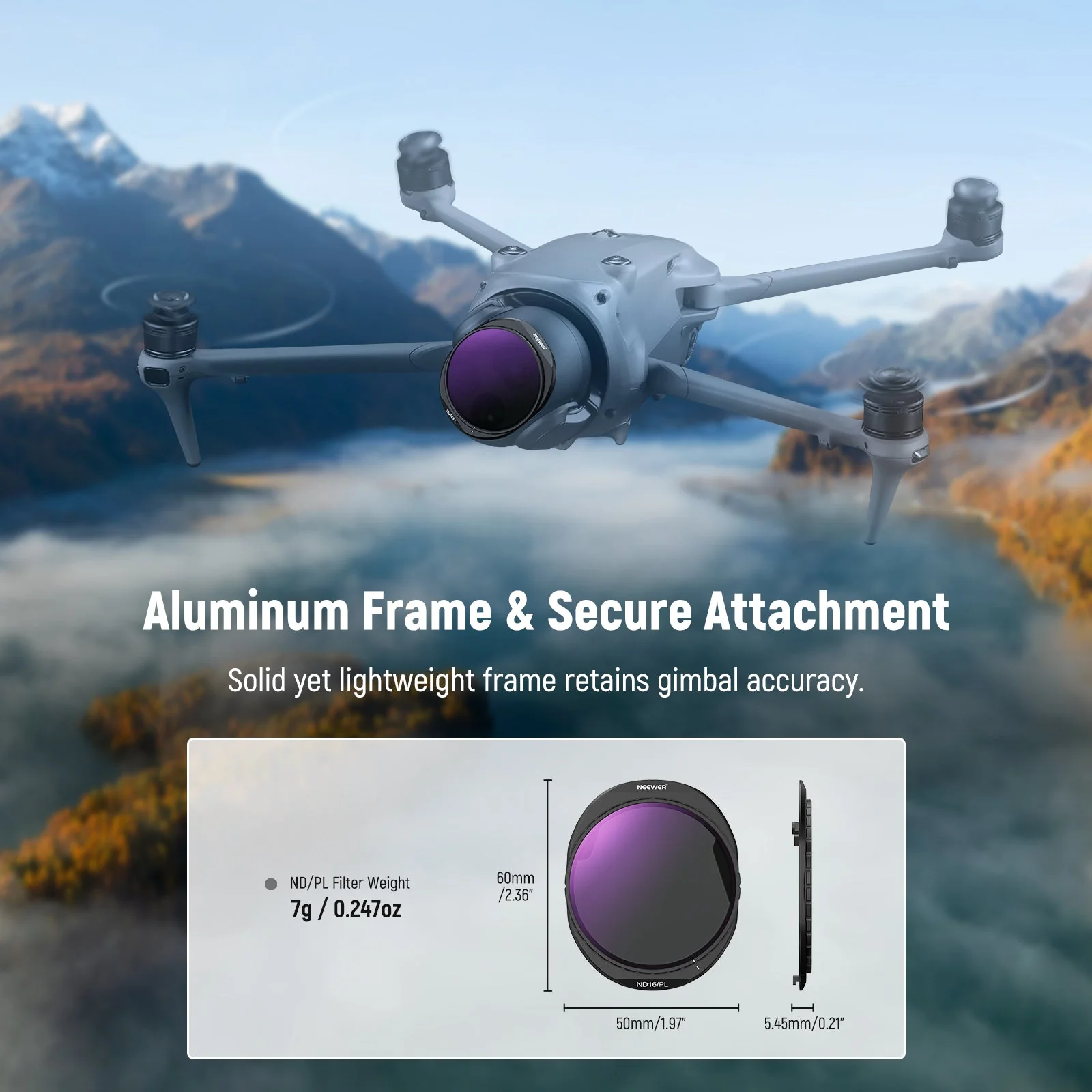 NEEWER CPL + ND Filter Set For DJI Mavic 4 Pro Drone - Image 21