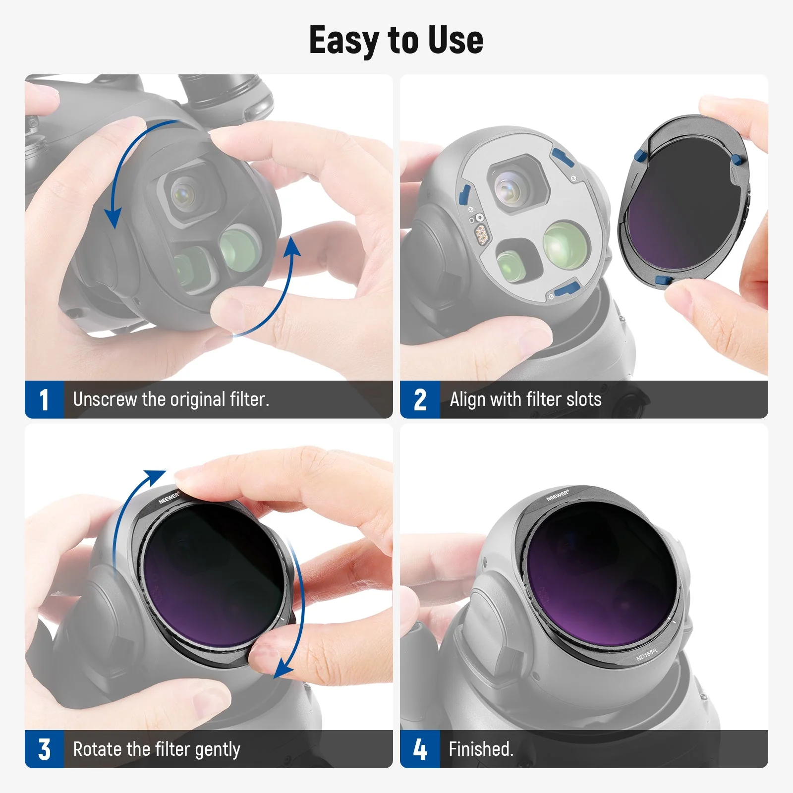 NEEWER CPL + ND Filter Set For DJI Mavic 4 Pro Drone - Image 22