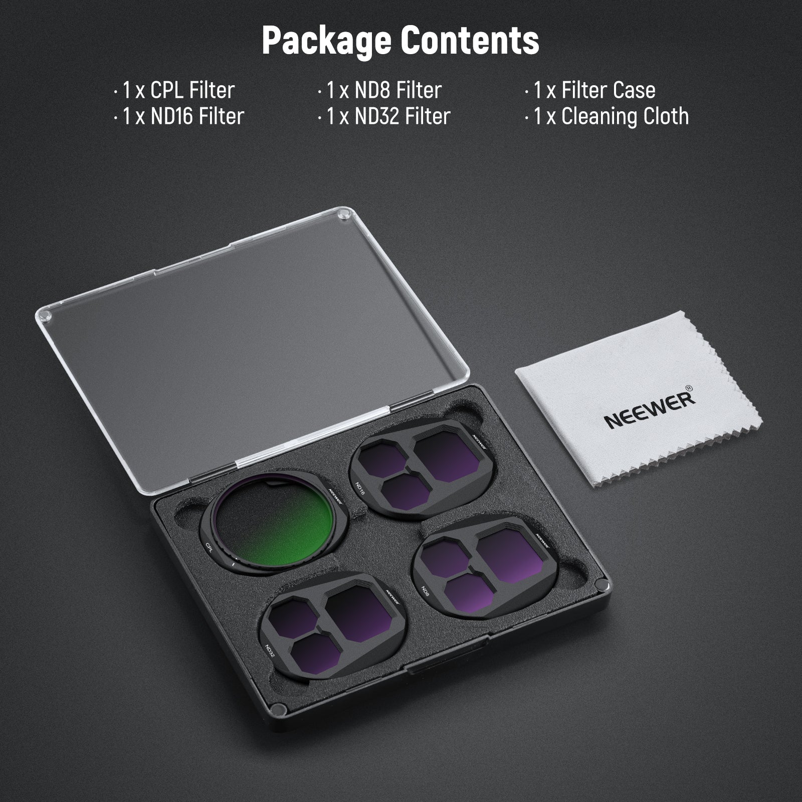 NEEWER CPL + ND Filter Set For DJI Mavic 4 Pro Drone - Image 9
