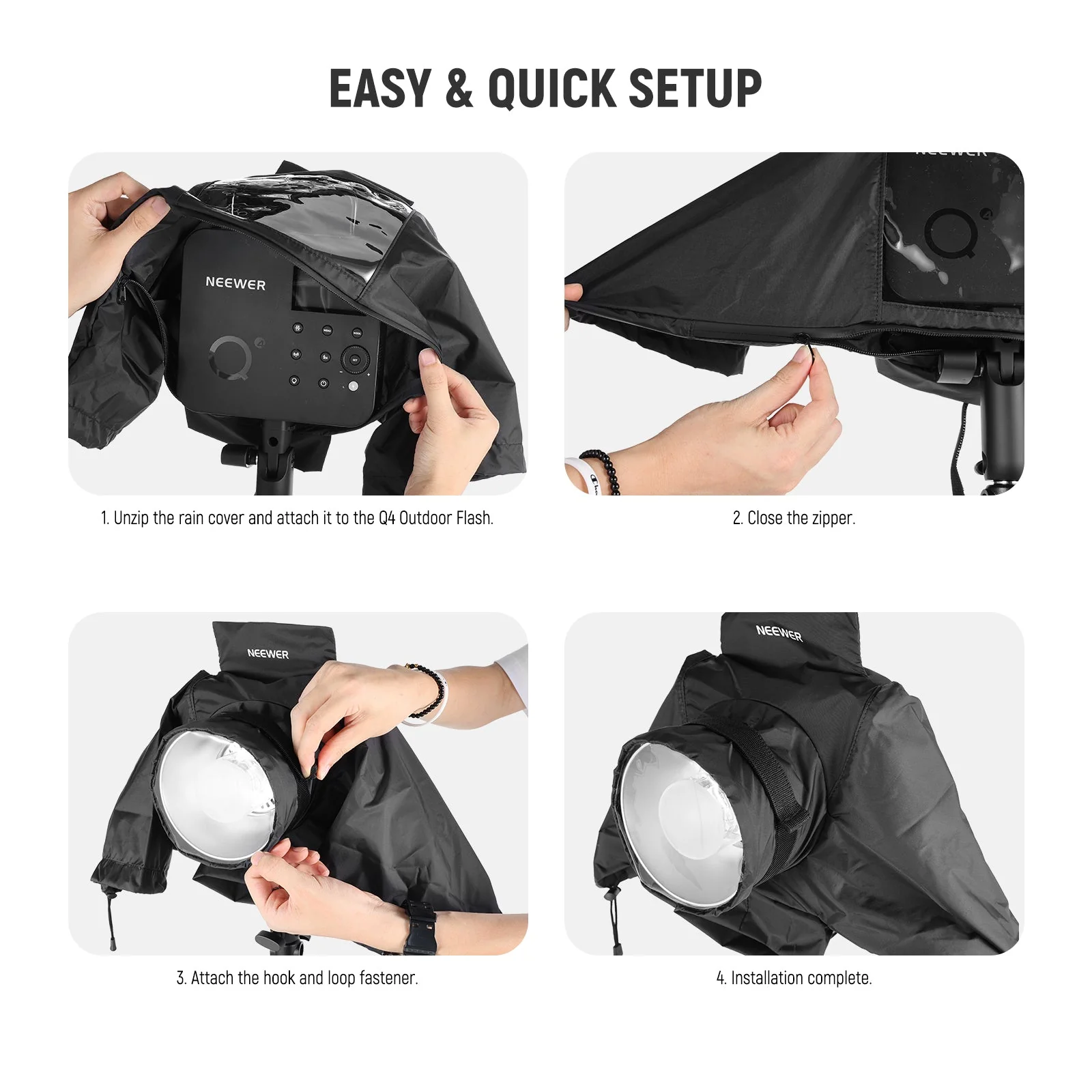 NEEWER CQP1 Rain Cover for Q4 Outdoor Strobe Flash - Image 3