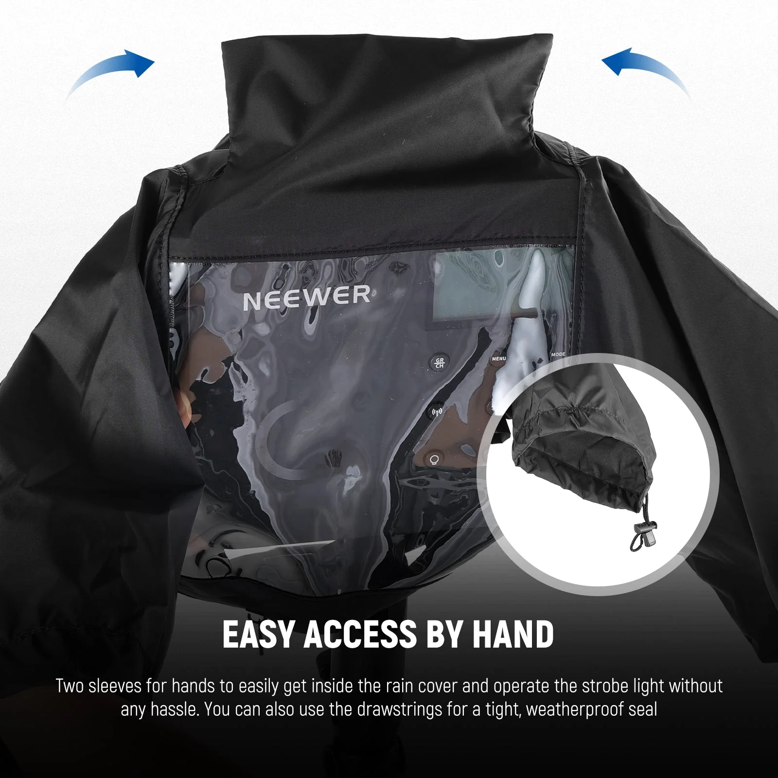 NEEWER CQP1 Rain Cover for Q4 Outdoor Strobe Flash - Image 4