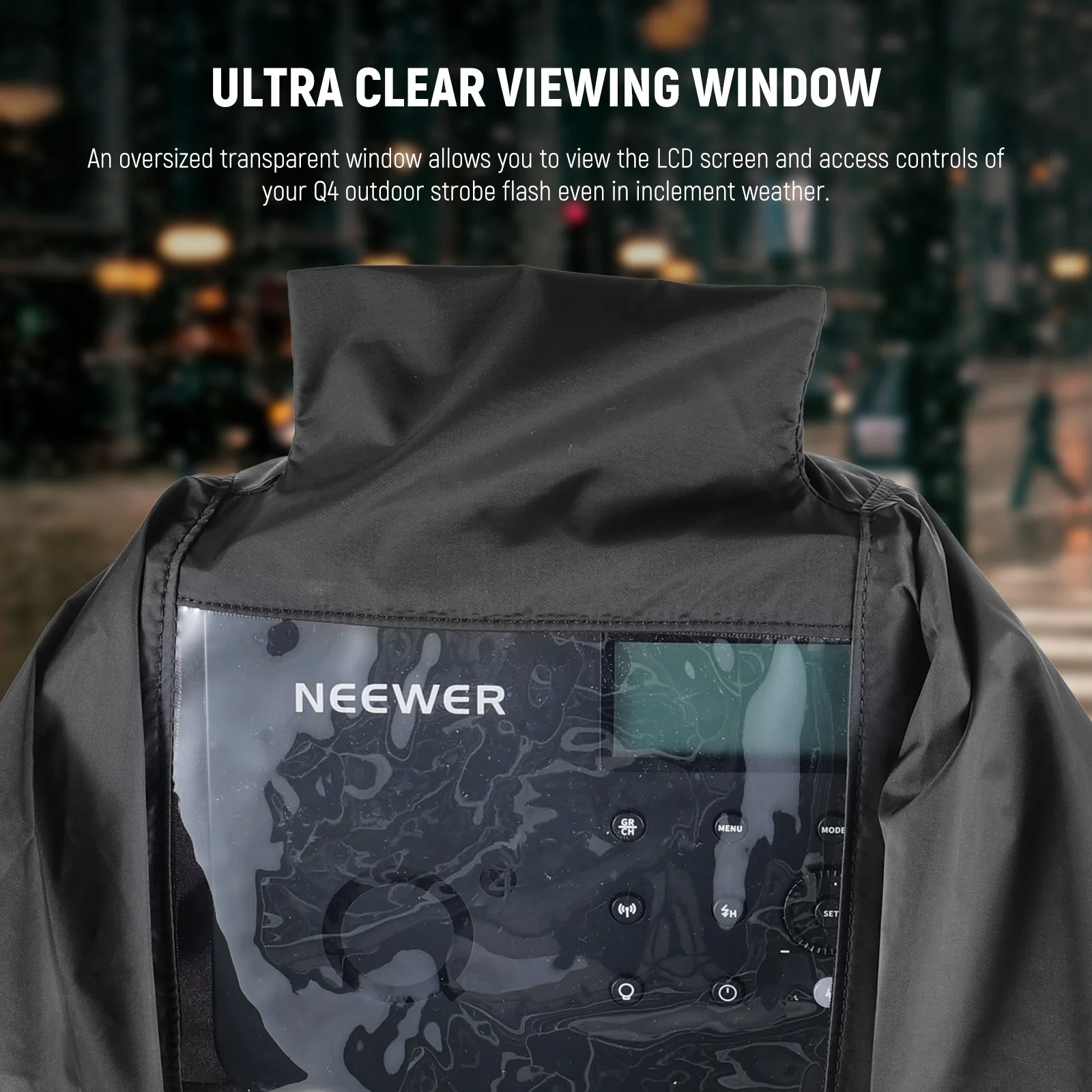 NEEWER CQP1 Rain Cover for Q4 Outdoor Strobe Flash - Image 5