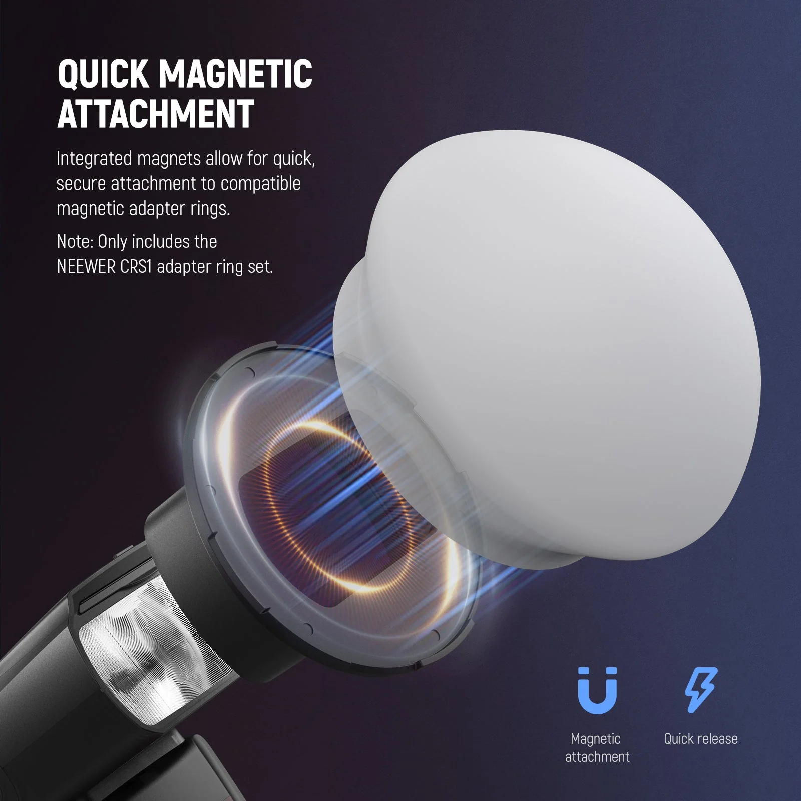 NEEWER CRS13/CRS14/CRS1 Magnetic Flash Adapter Ring - Image 17