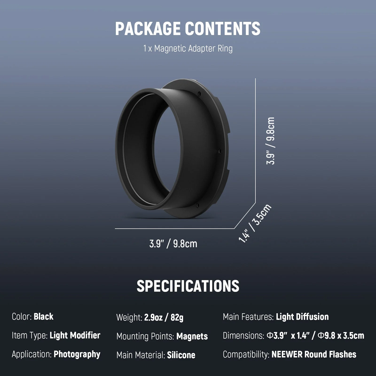 NEEWER CRS13/CRS14/CRS1 Magnetic Flash Adapter Ring - Image 7