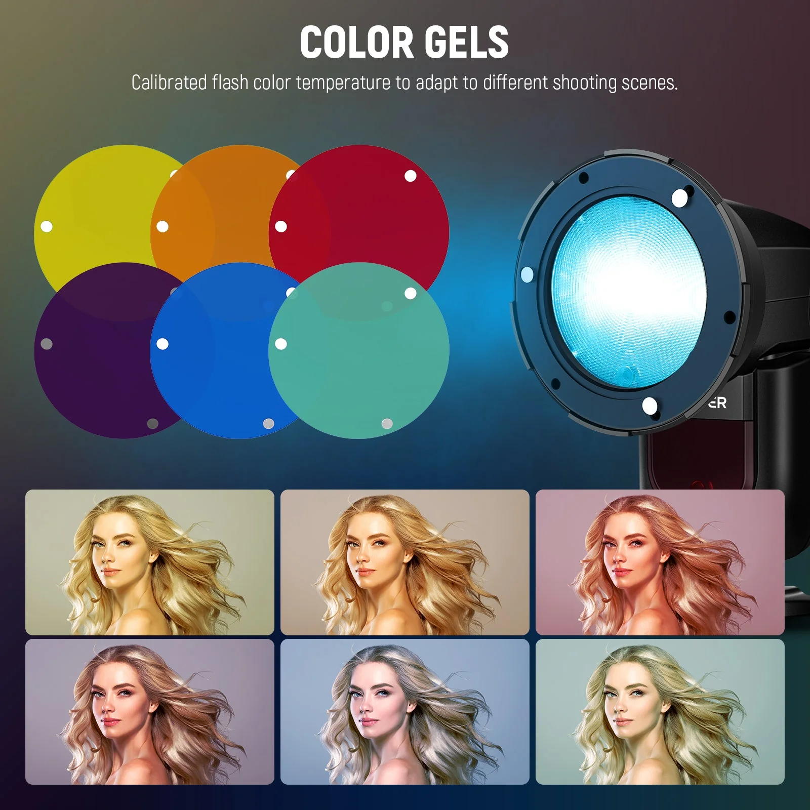 NEEWER CRS5 Flash Accessories Kit for Round Flashes - Image 7