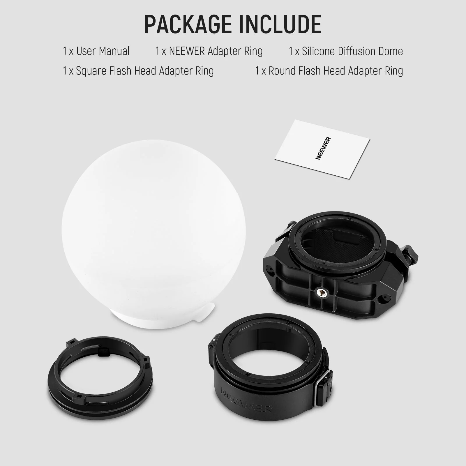 NEEWER CRS6 Diffusion Dome for Round/Square Flash NEEWER Mount - Image 8