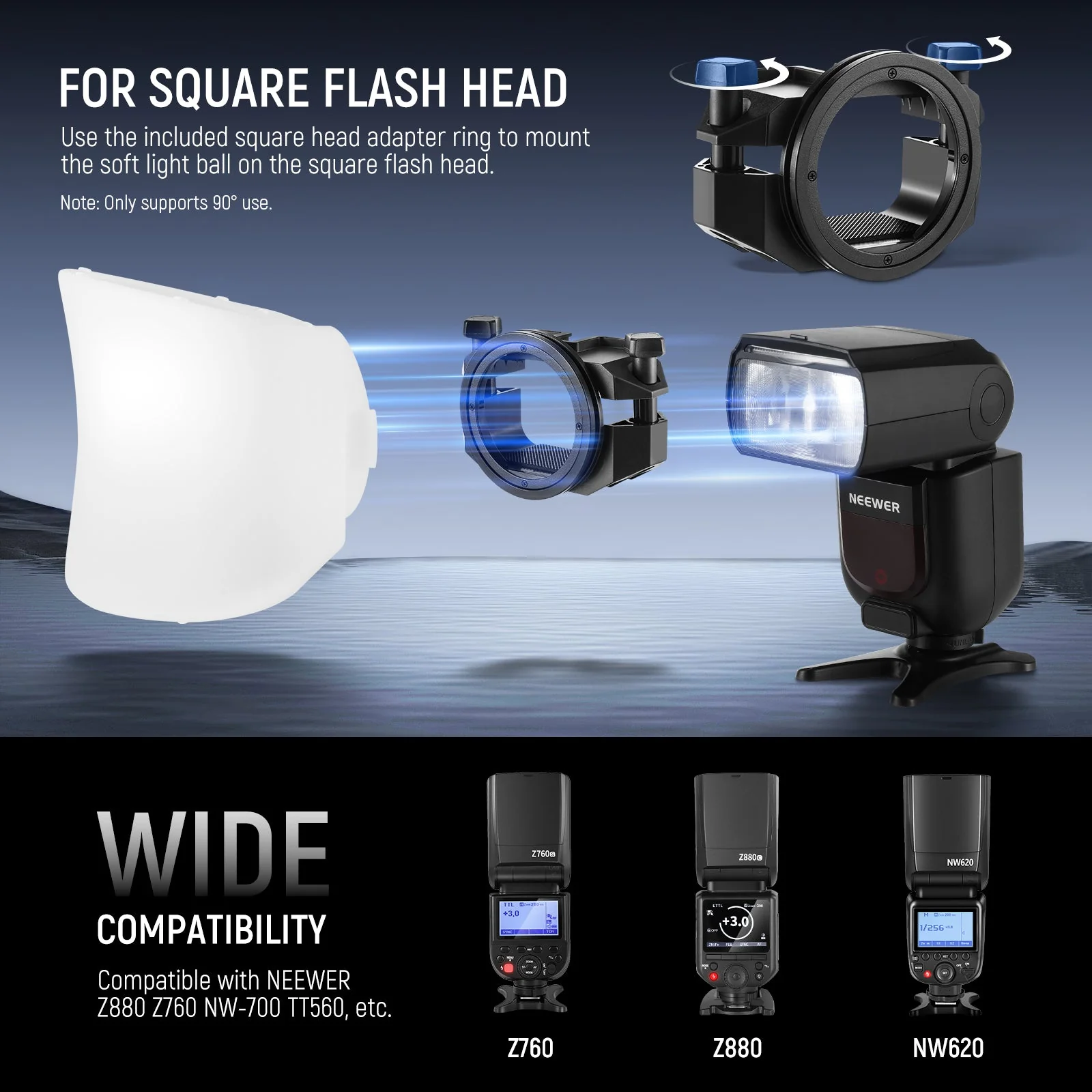 NEEWER CRS7 Softbox Diffusion Dome for Z2 Z1 Z880 MS Series - Image 3