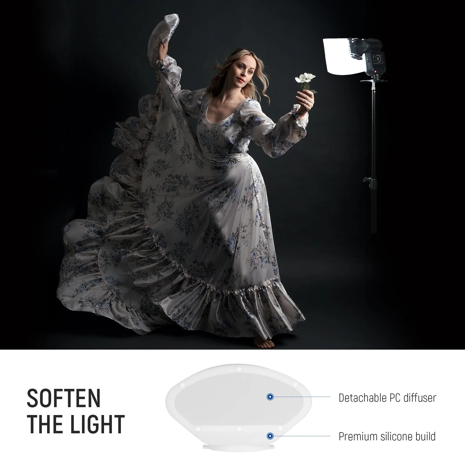 NEEWER CRS7 Softbox Diffusion Dome for Z2 Z1 Z880 MS Series - Image 6