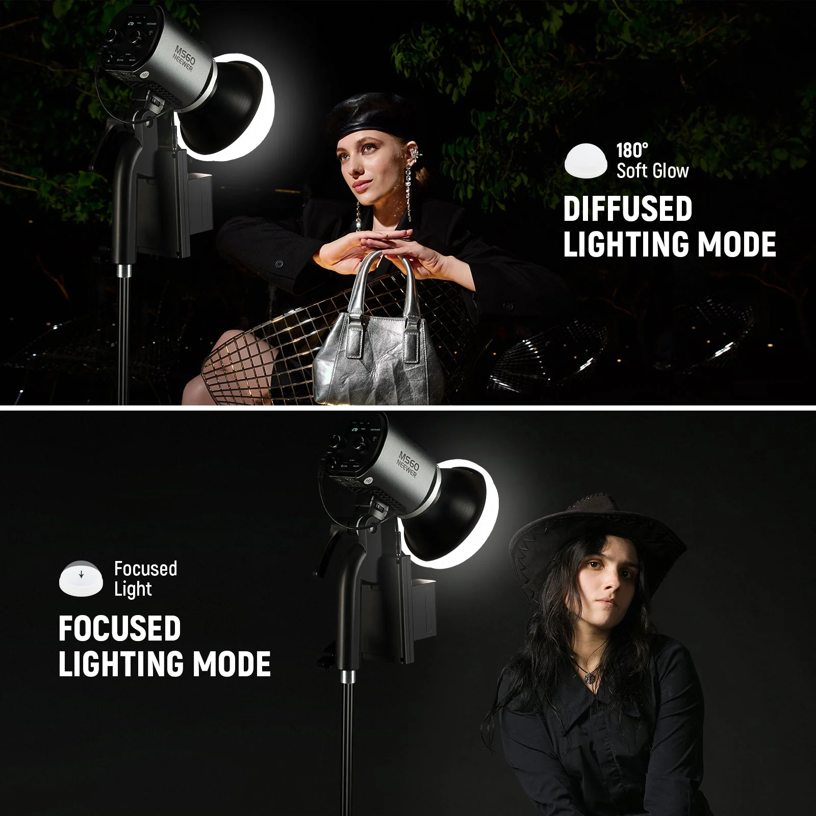 NEEWER CRS8 Light Diffuser Dome for MS60/MS150 Video Lights - Image 4