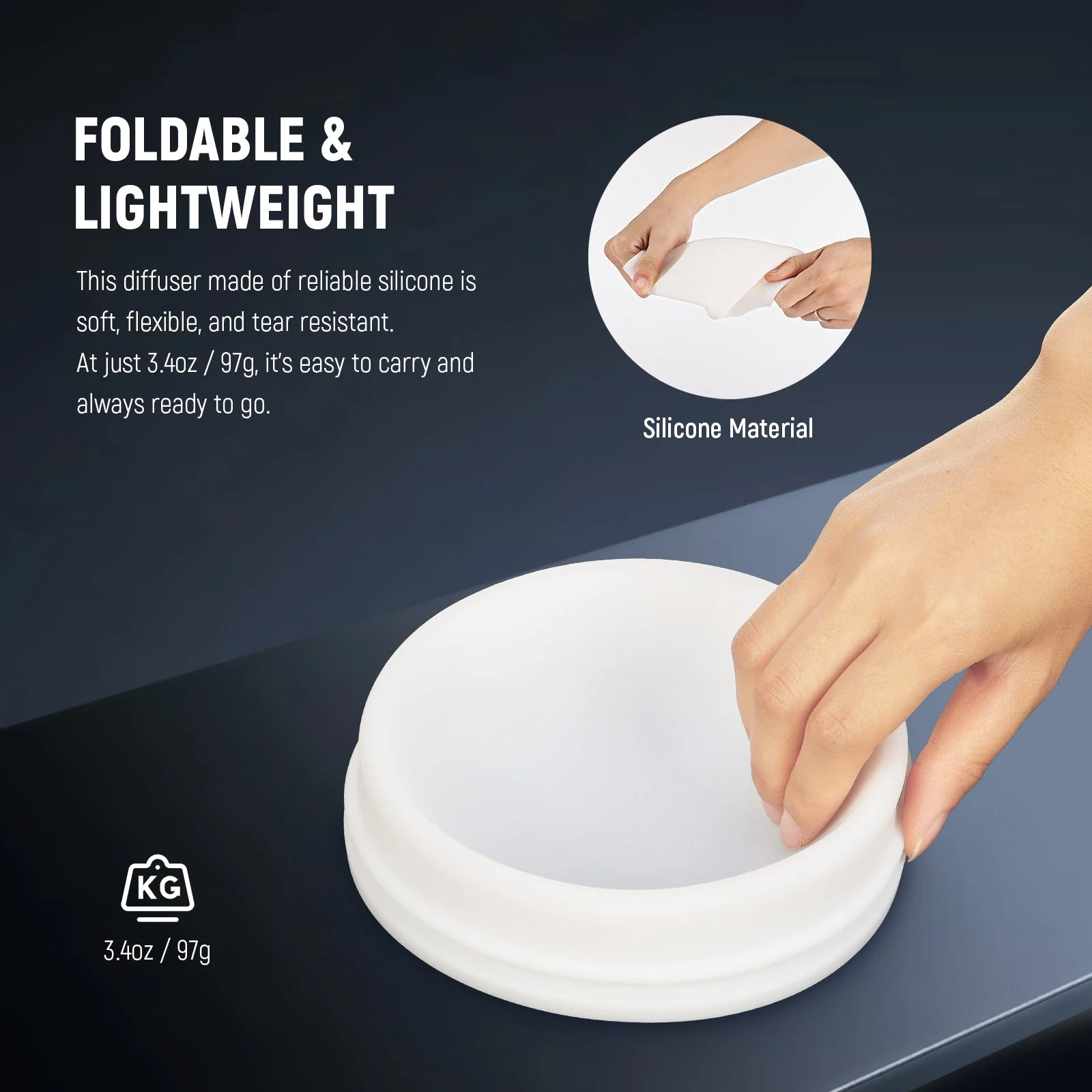 NEEWER CRS8 Light Diffuser Dome for MS60/MS150 Video Lights - Image 5