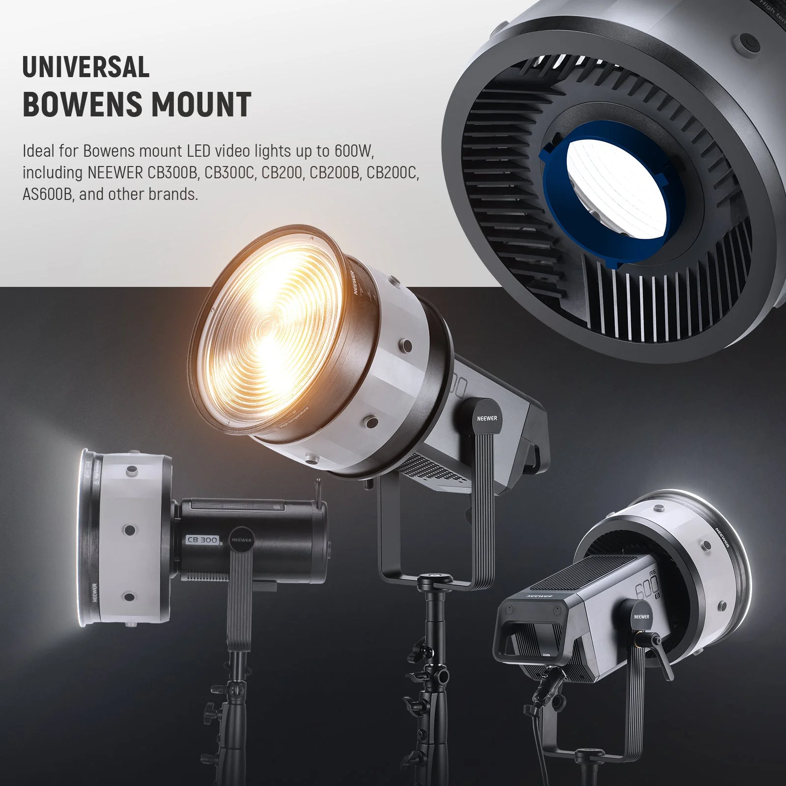 NEEWER CSF10 10" Fresnel Lens with 10-35° Beam Angle - Image 3