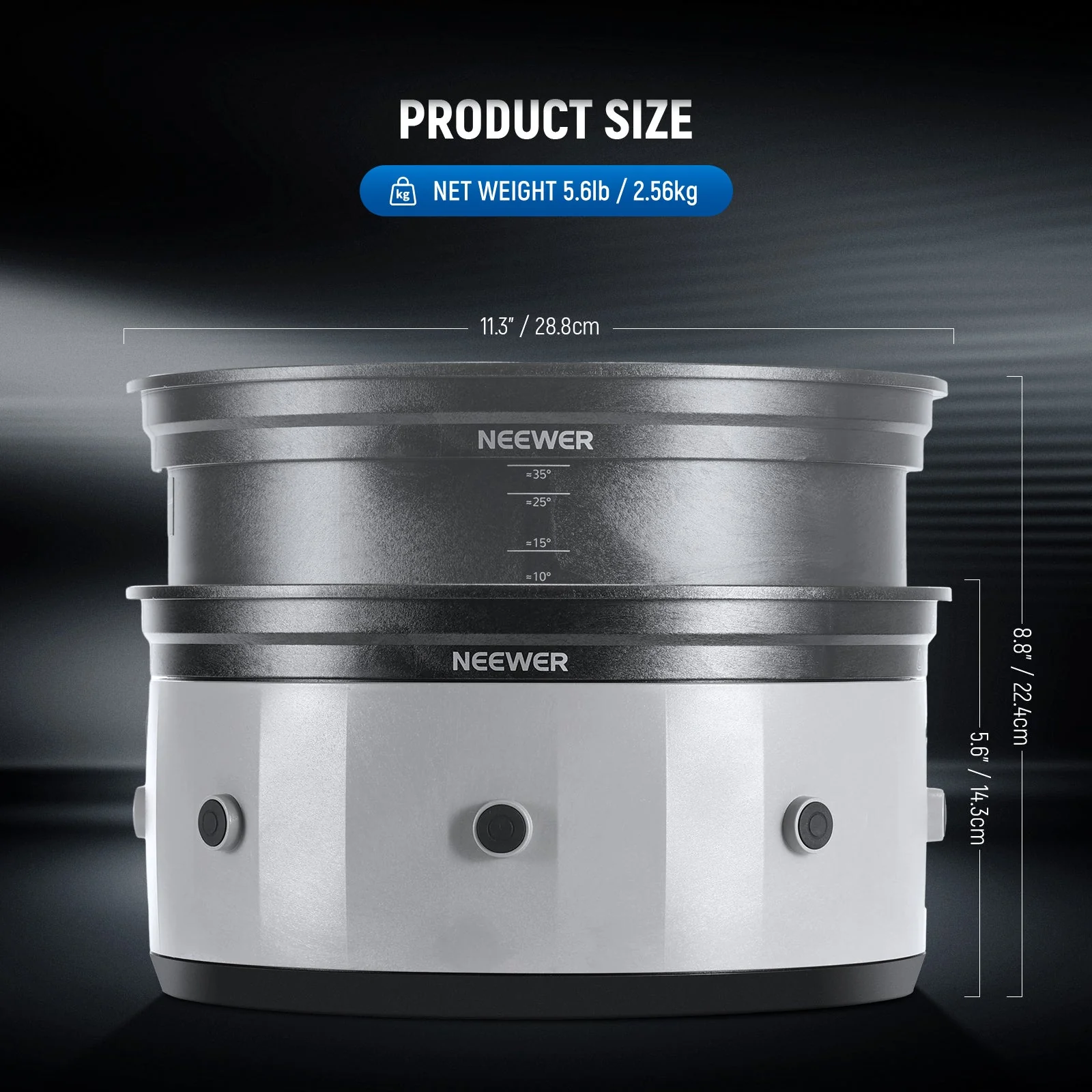 NEEWER CSF10 10" Fresnel Lens with 10-35° Beam Angle - Image 9