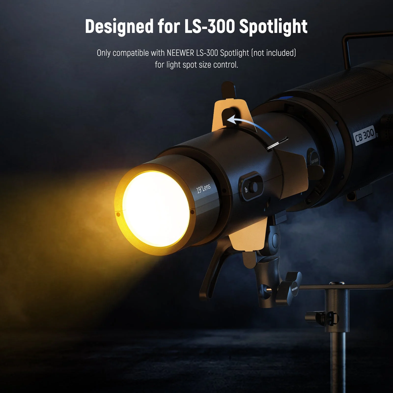 NEEWER CSS3 Spotlight Mount Iris for LS-300 Spotlight Snoot - Image 2