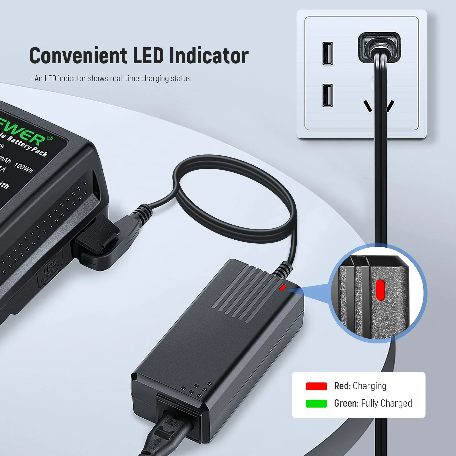 NEEWER D-Tap Battery Charger - Image 3