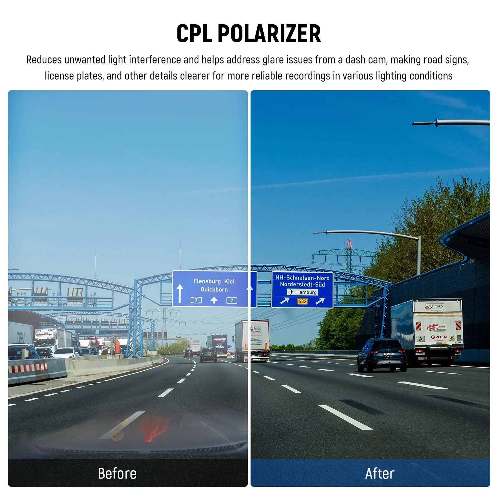 NEEWER Dashcam CPL Lens Filter For VIOFO A229/A139/A139Pro/T130/WM1 - Image 3