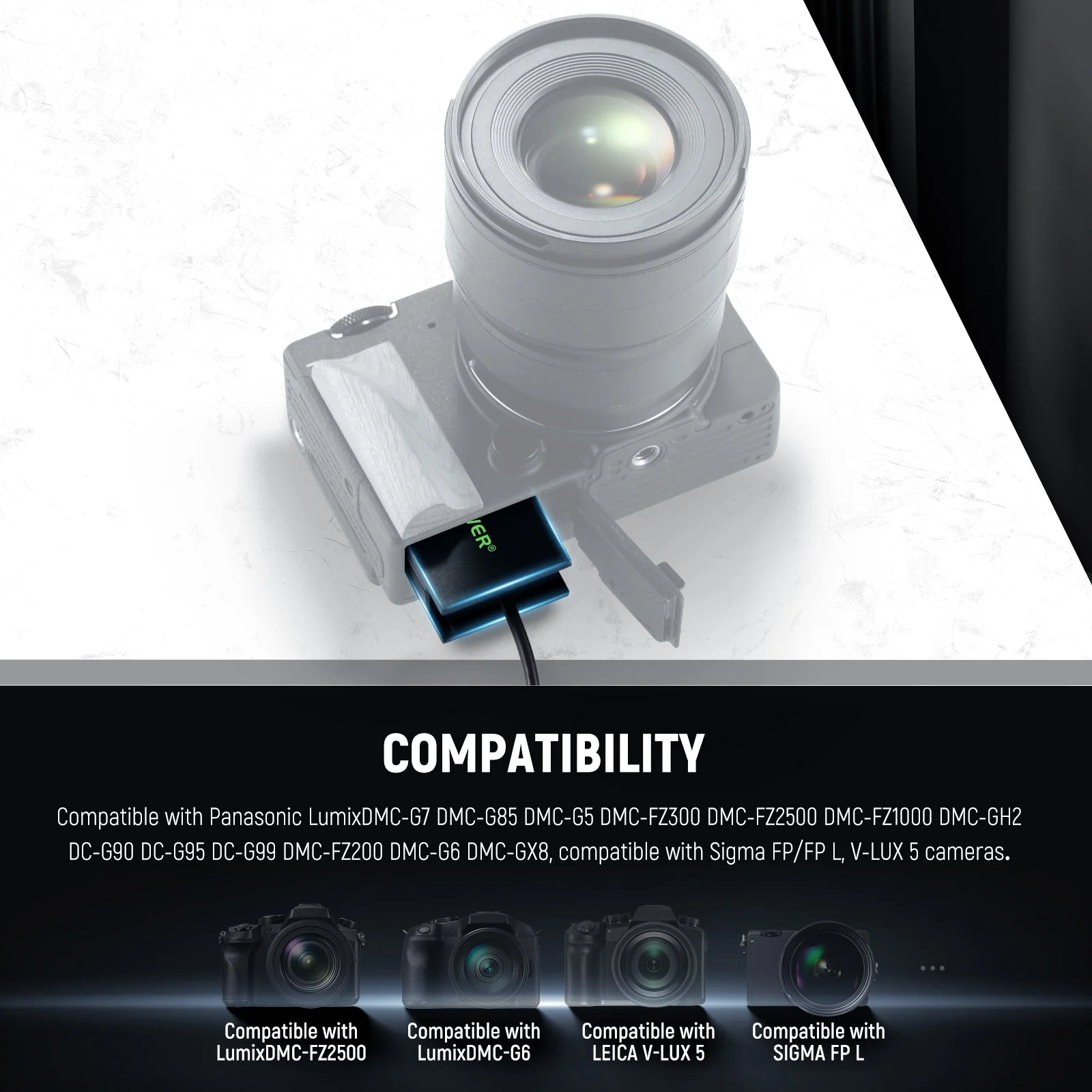 NEEWER DMW-BLC12 Dummy Battery Coupler Kit - Image 3