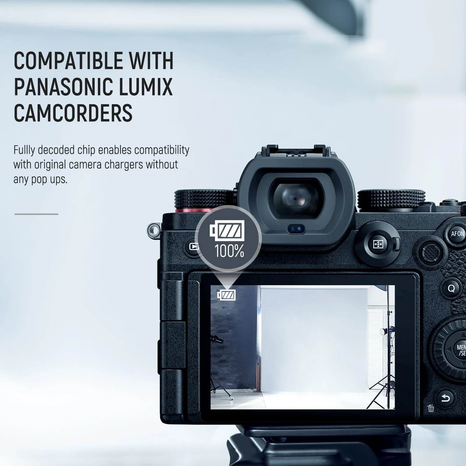 NEEWER Replacement Battery and Charger Set for DMW-BLK22 Lumix - Image 4
