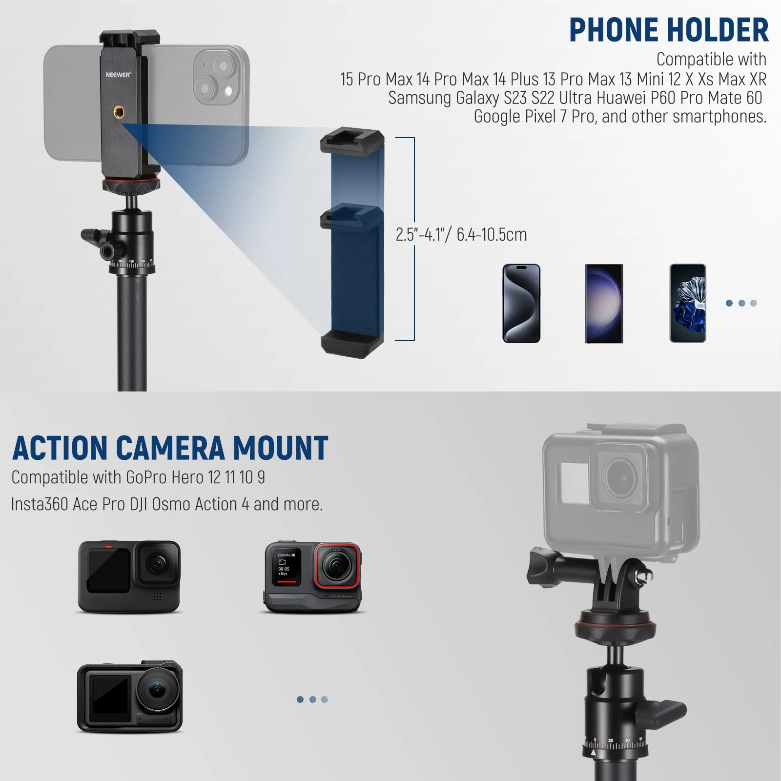NEEWER DS006 Adjustable Desktop Mount Stand - Image 6