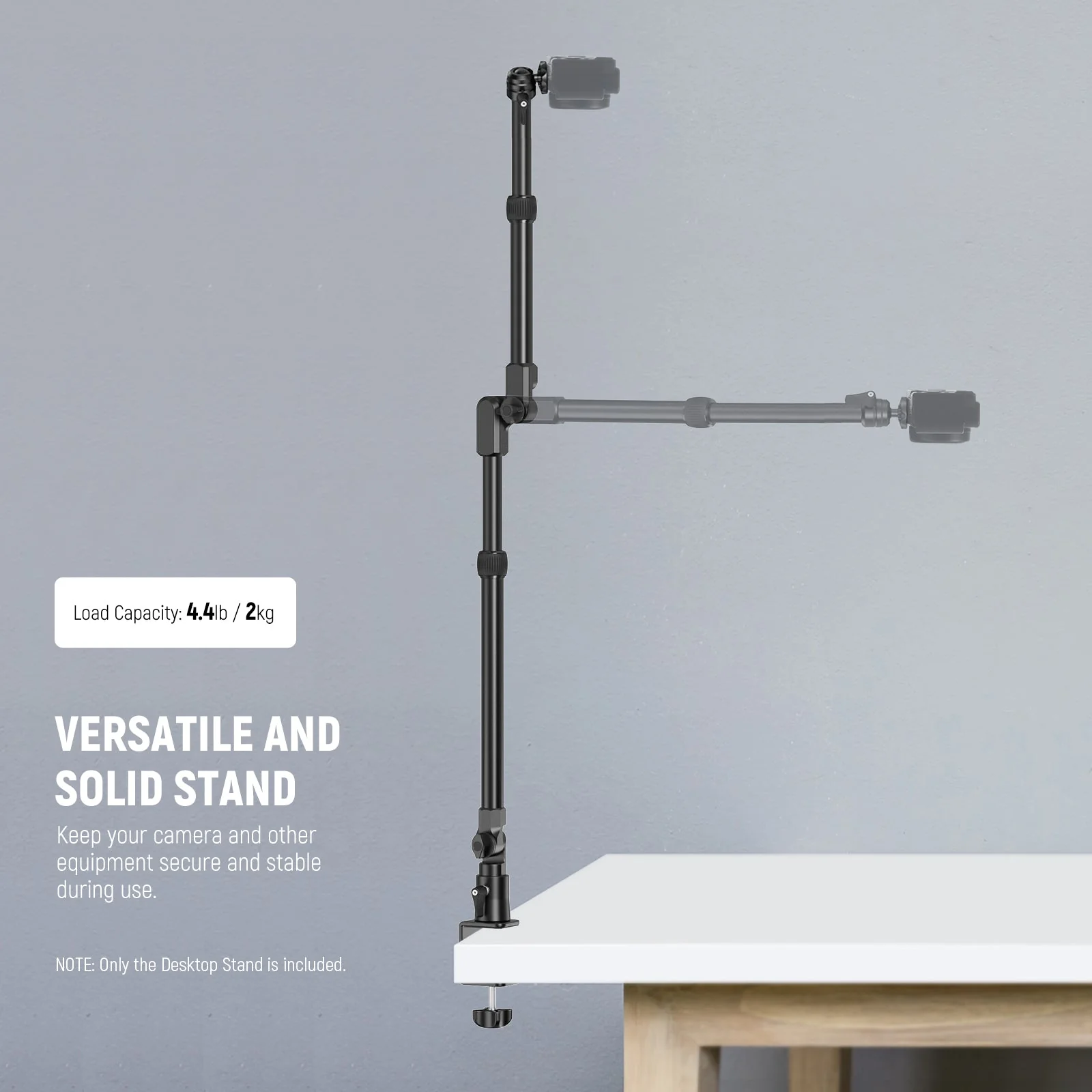 NEEWER DS023 45.5" Overhead Camera Desk Stand - Image 2