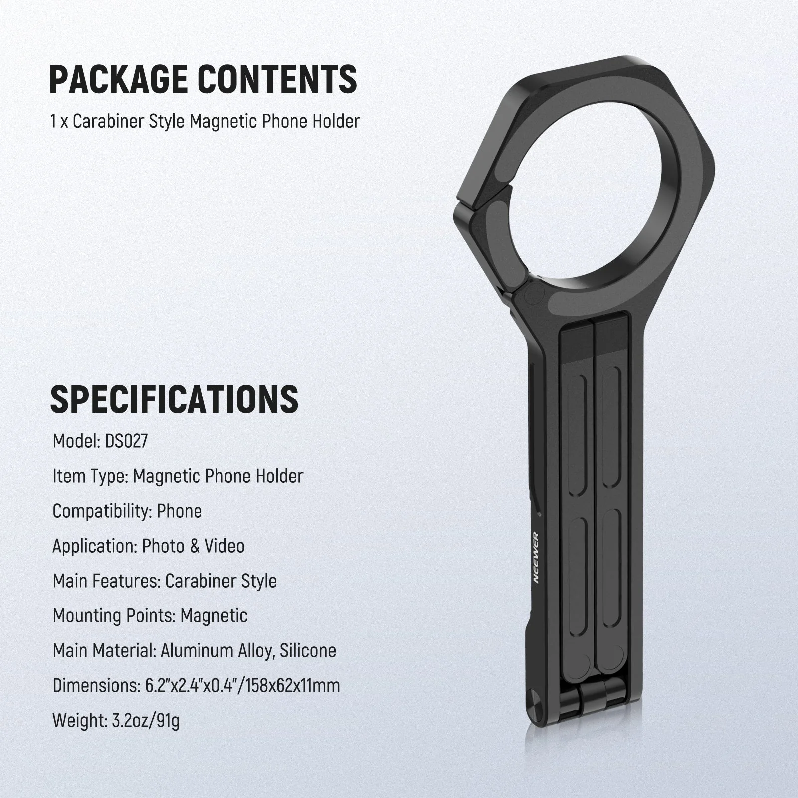 NEEWER DS027 Magnetic Phone Holder Stand - Image 6