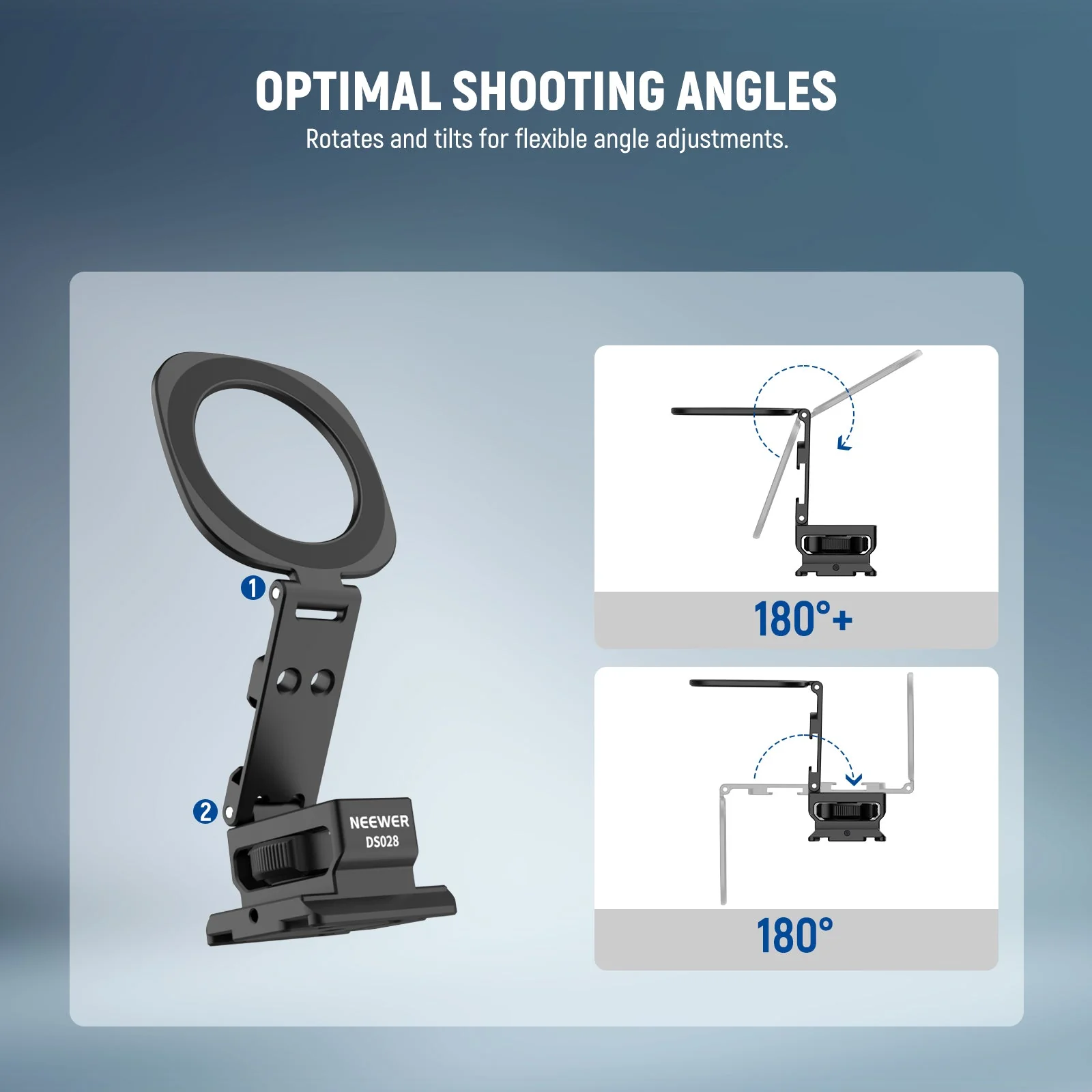 NEEWER DS028 Magnetic Phone Holder Tripod Mount - Image 3