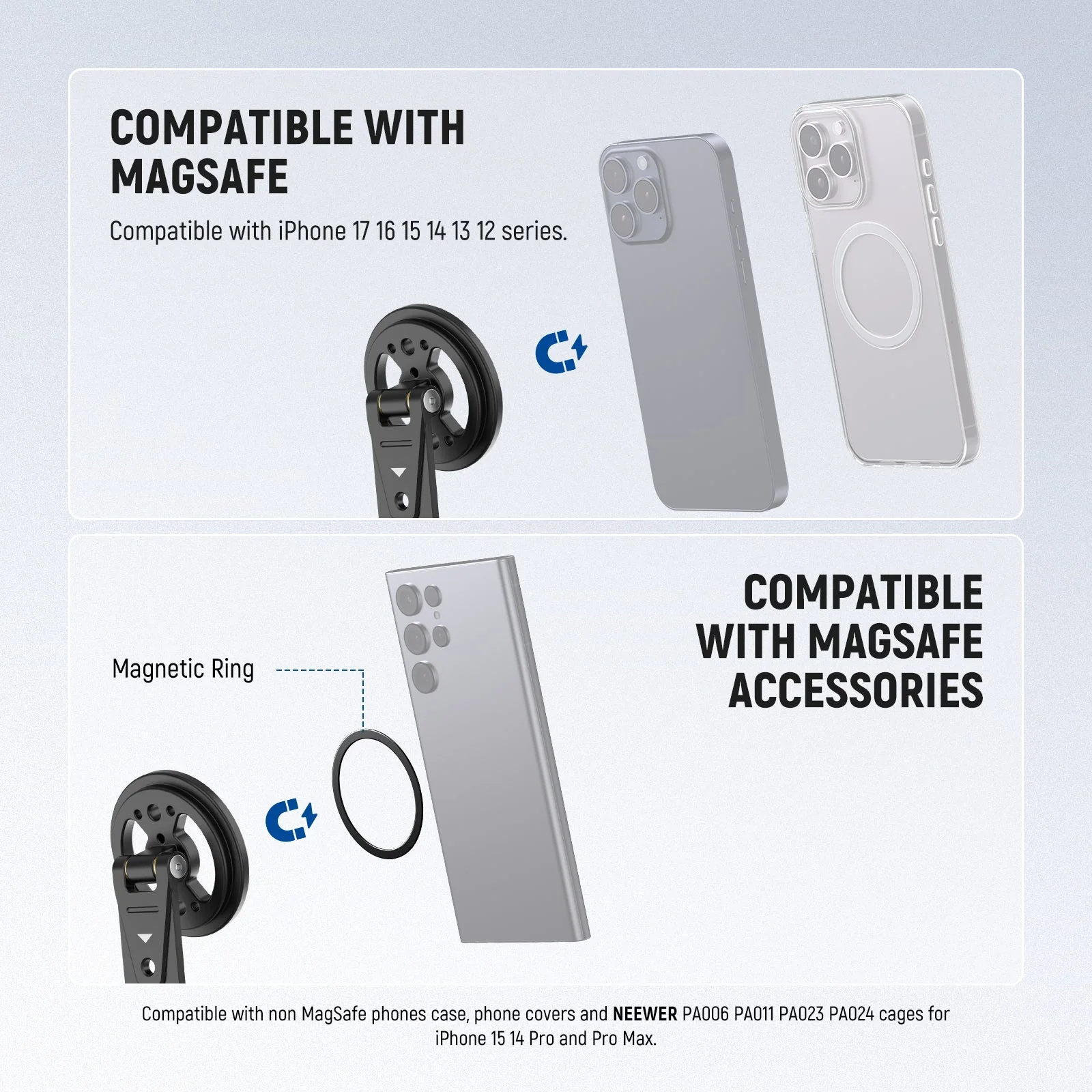 NEEWER DS031 Magnetic Phone Tripod Mount - Image 2