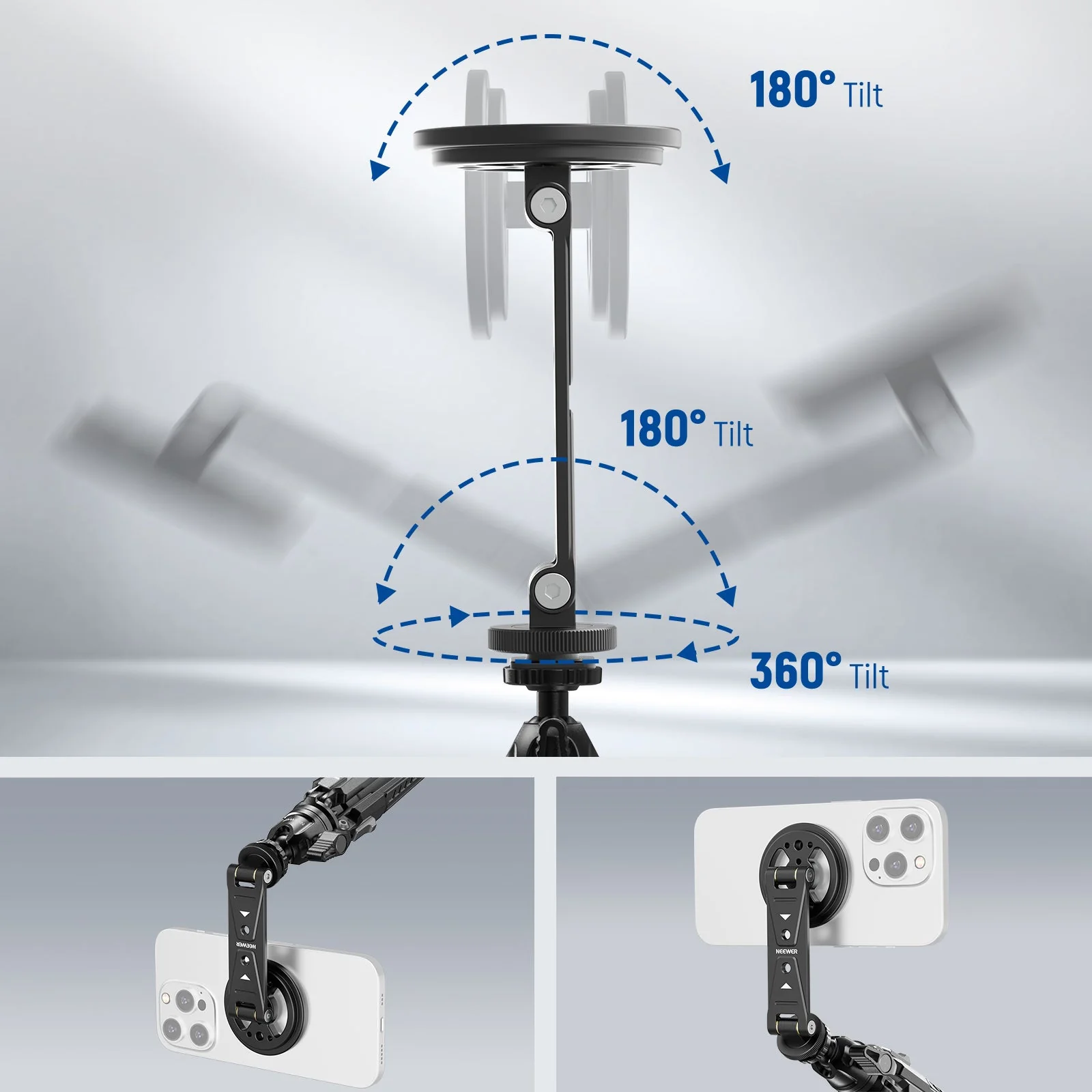 NEEWER DS031 Magnetic Phone Tripod Mount - Image 3
