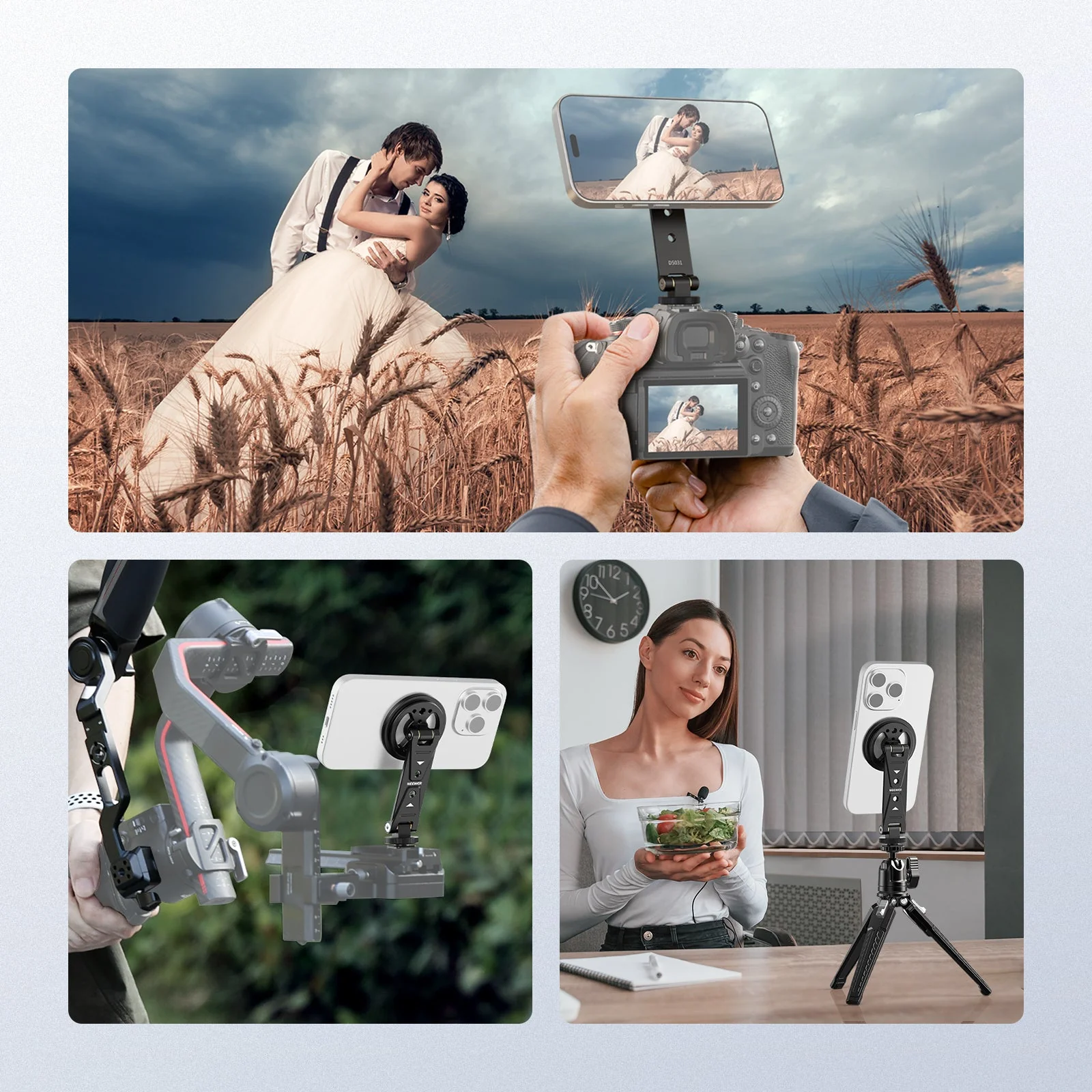 NEEWER DS031 Magnetic Phone Tripod Mount - Image 7