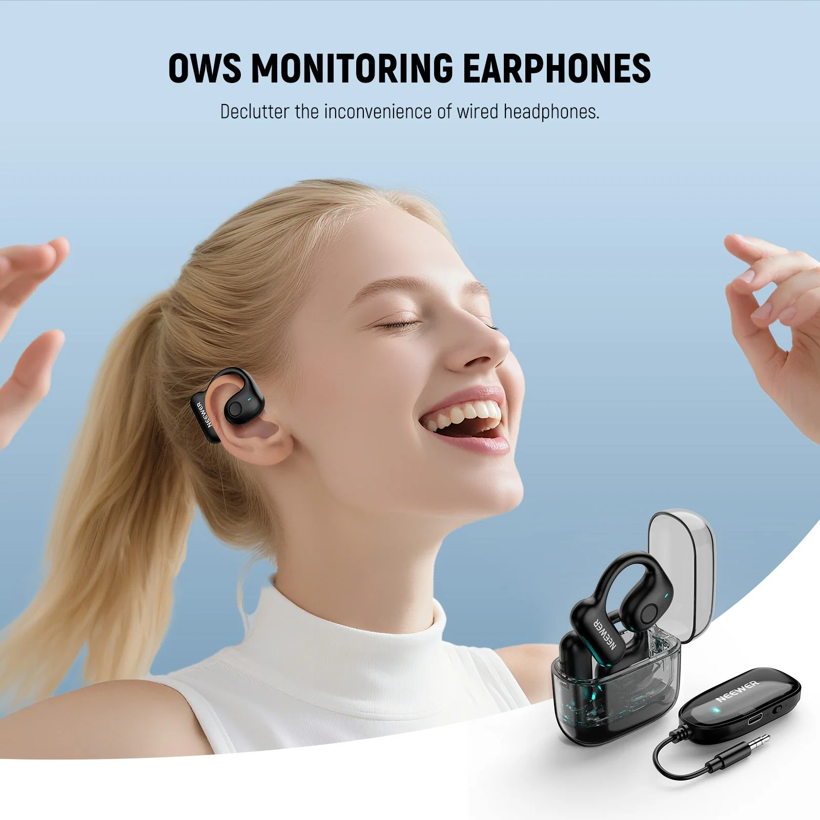 NEEWER EB01 OWS Wireless Monitoring Earphones - Image 3