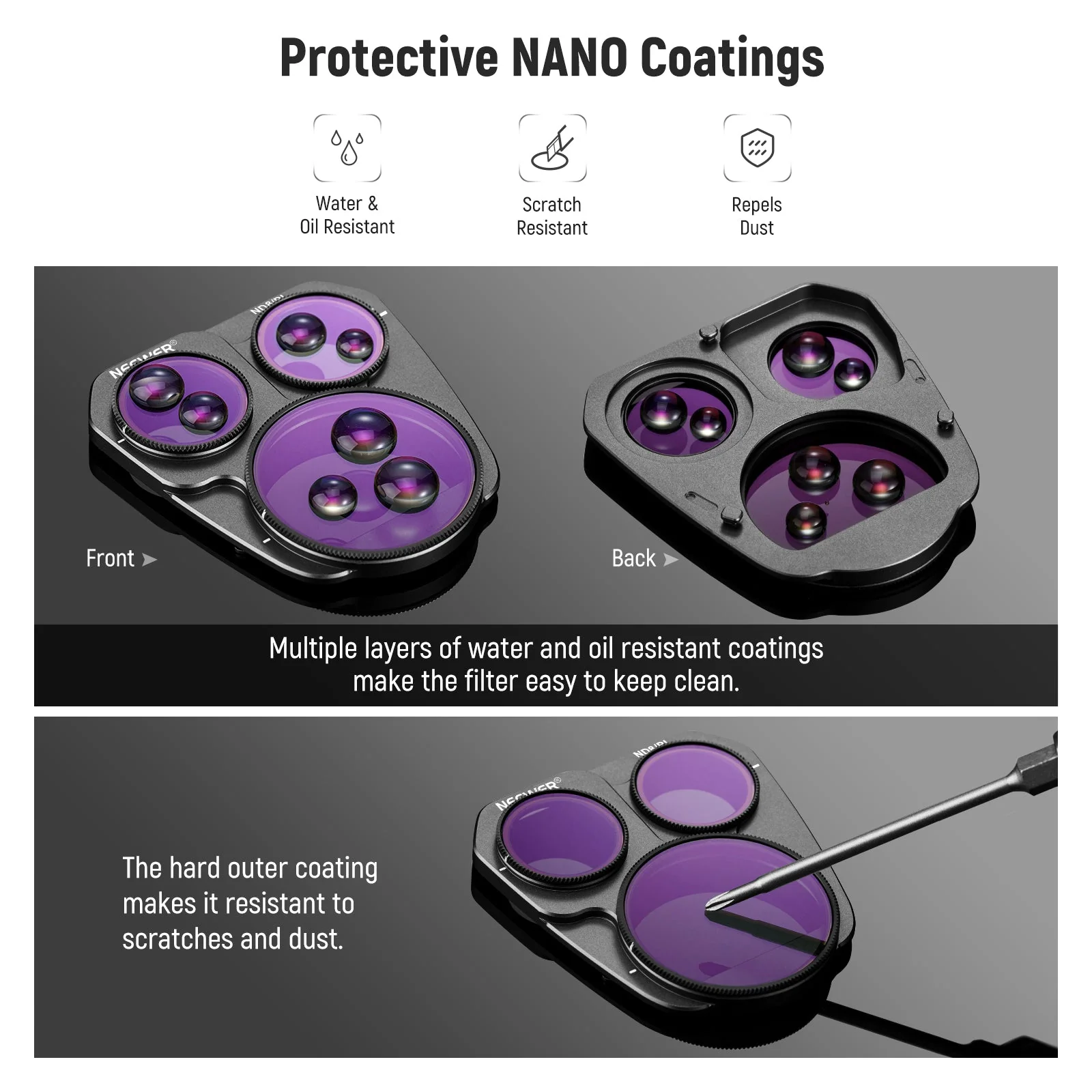 NEEWER ND/PL Filter Set For DJI Mavic 3 Pro/Pro Cine - Image 8