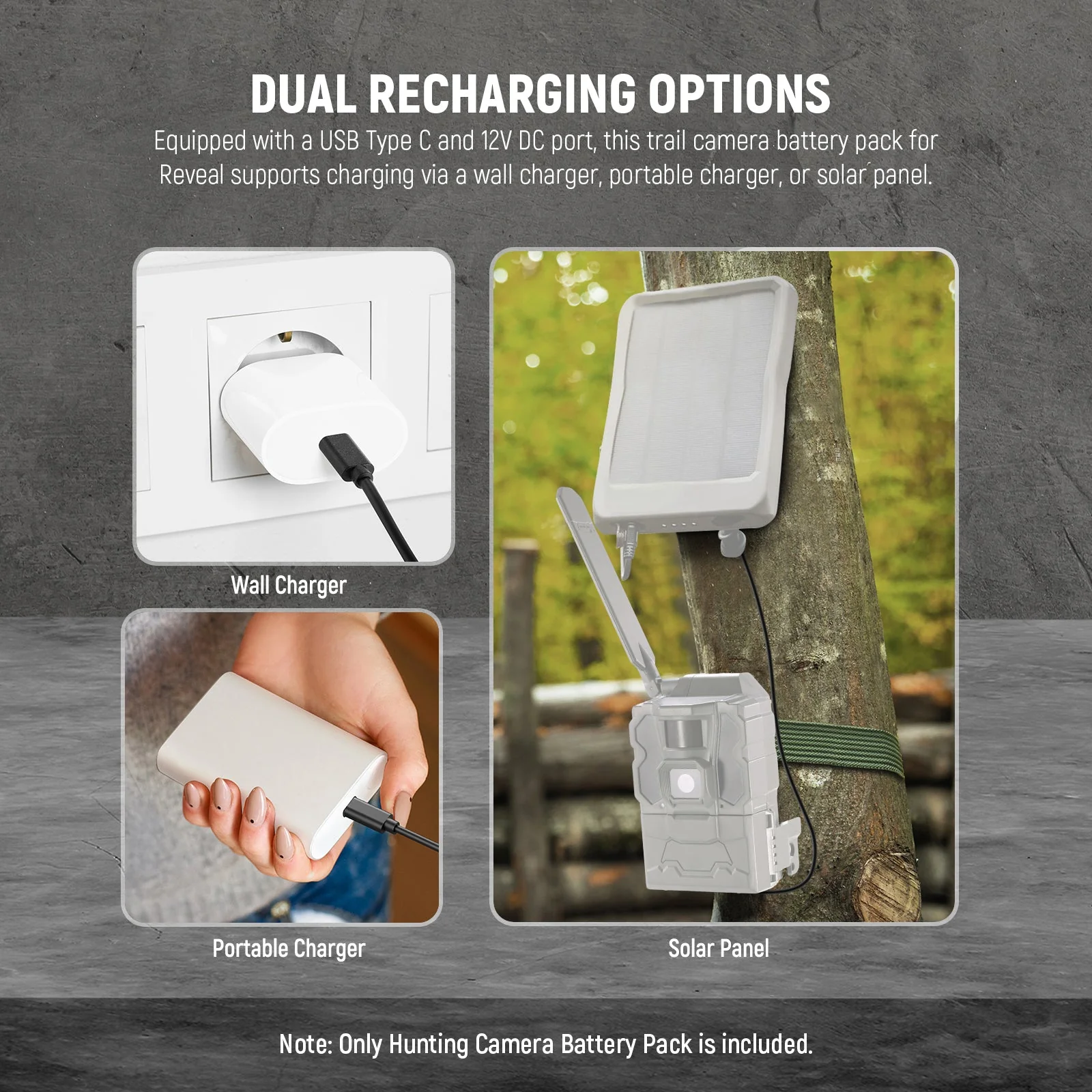NEEWER EM6-D Hunting Camera Battery Pack for Reveal X Gen 3.0/X Pro/X Gen 2.0/SK/XB - Image 4