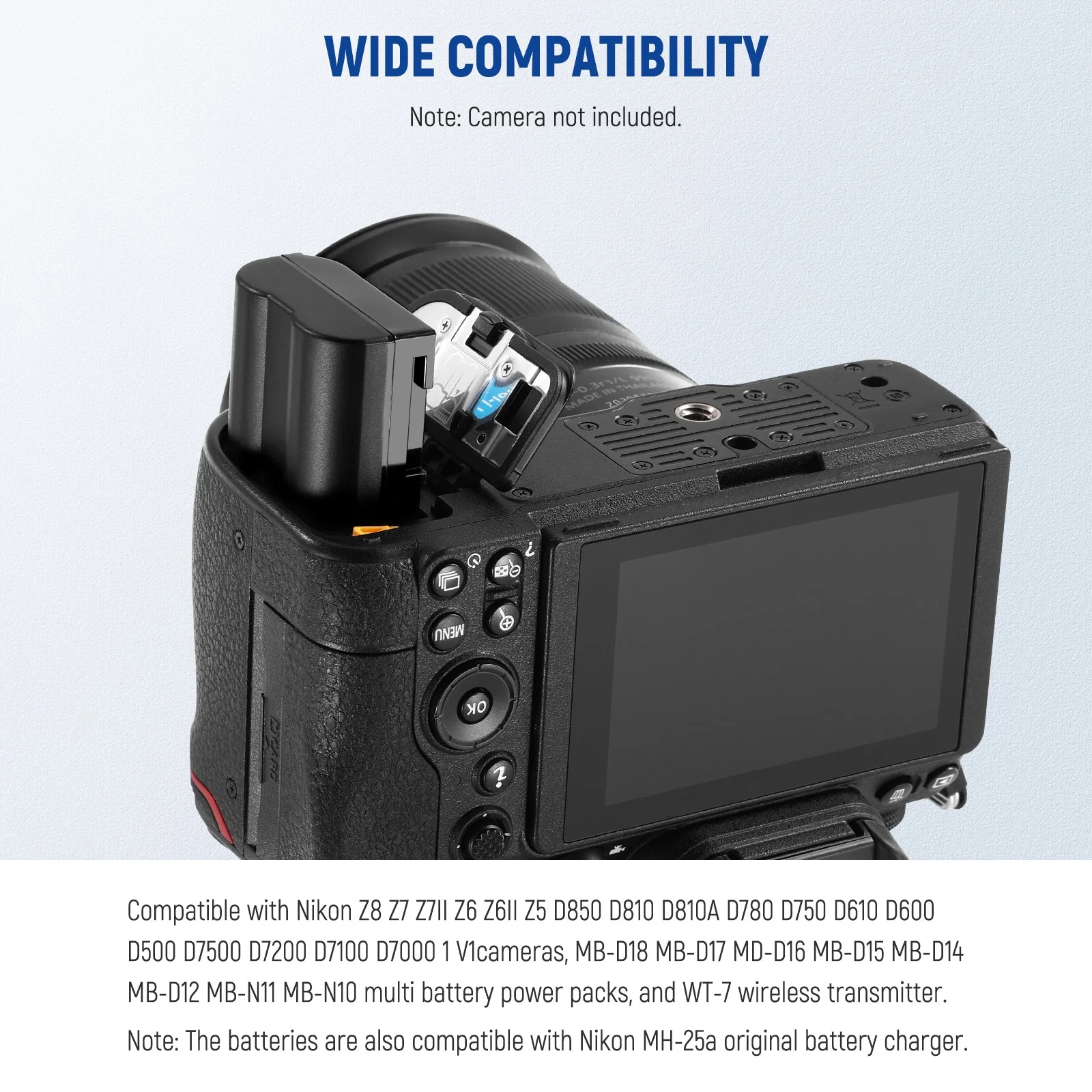 NEEWER EN-EL15c Replacement Battery and Charger Set for Nikon - Image 3