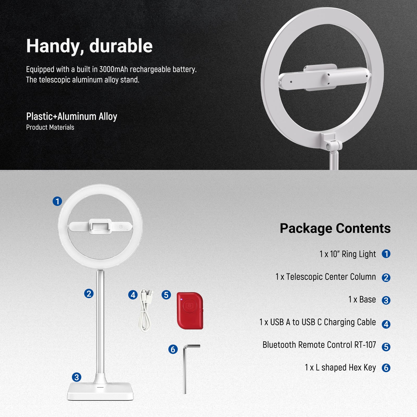 NEEWER ENTRY LEVEL VERSION 10" LED Ring Light Kit - Image 27