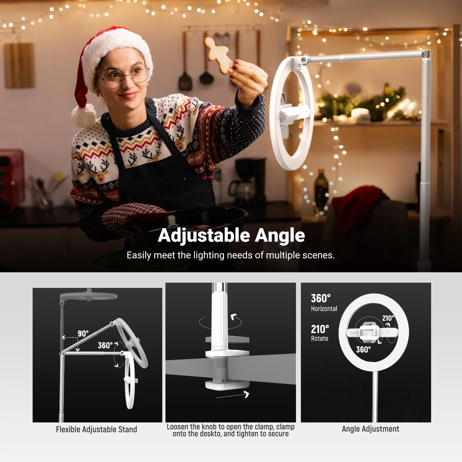 NEEWER ENTRY LEVEL VERSION 10" LED Ring Light Kit - Image 6
