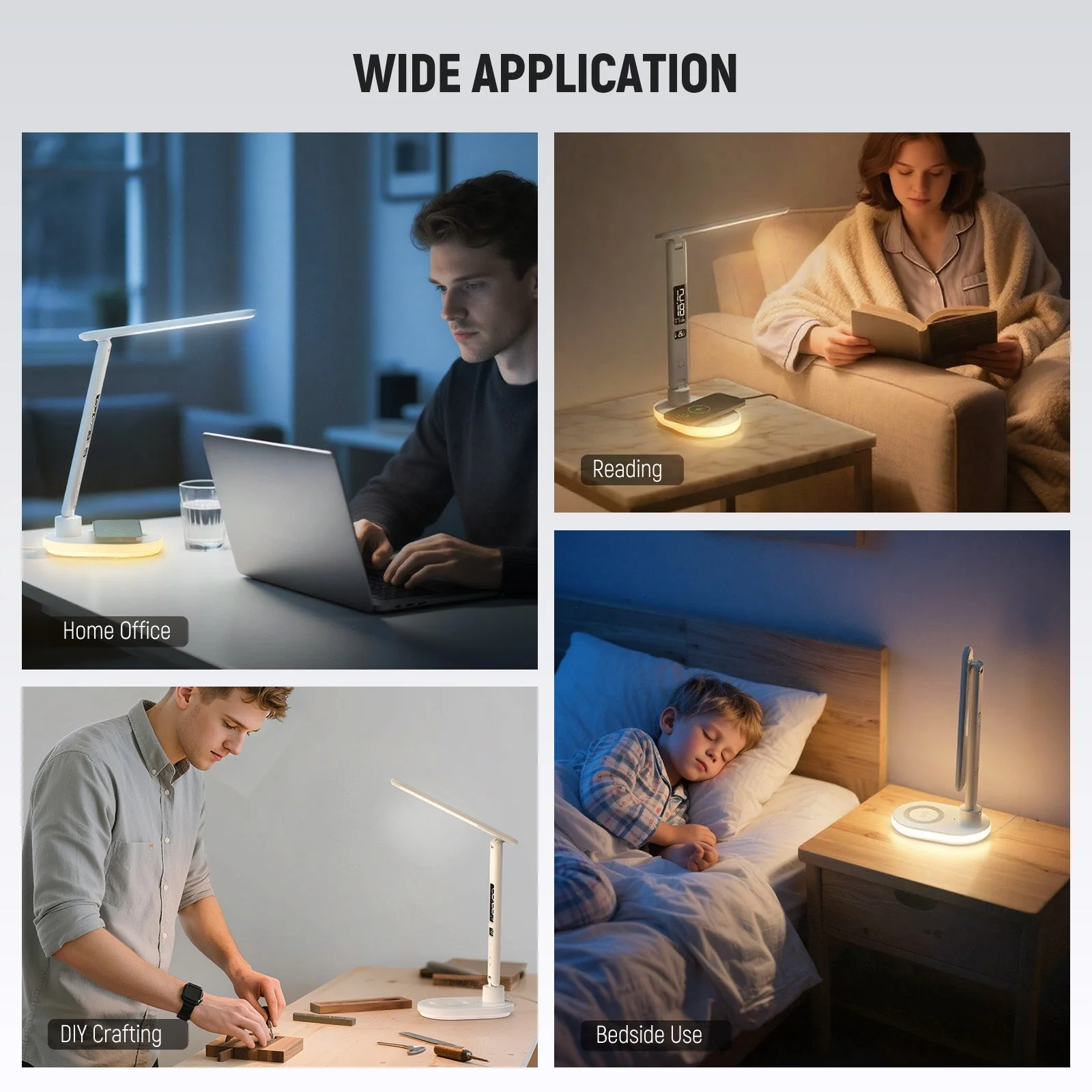 NEEWER ENTRY LEVEL VERSION N20 LED Desktop Lamp with Wireless Charger - Image 7