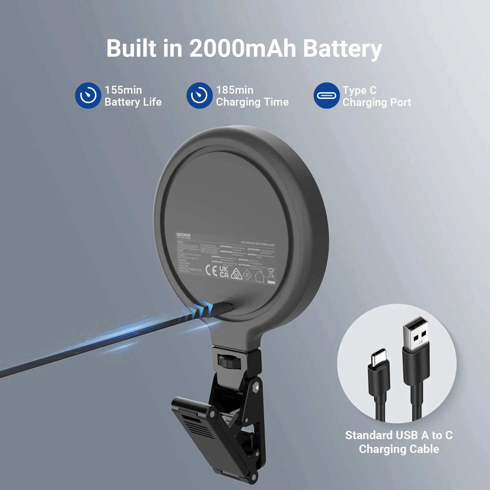 NEEWER ENTRY LEVEL VERSION N23 LED Selfie Ring Light - Image 5