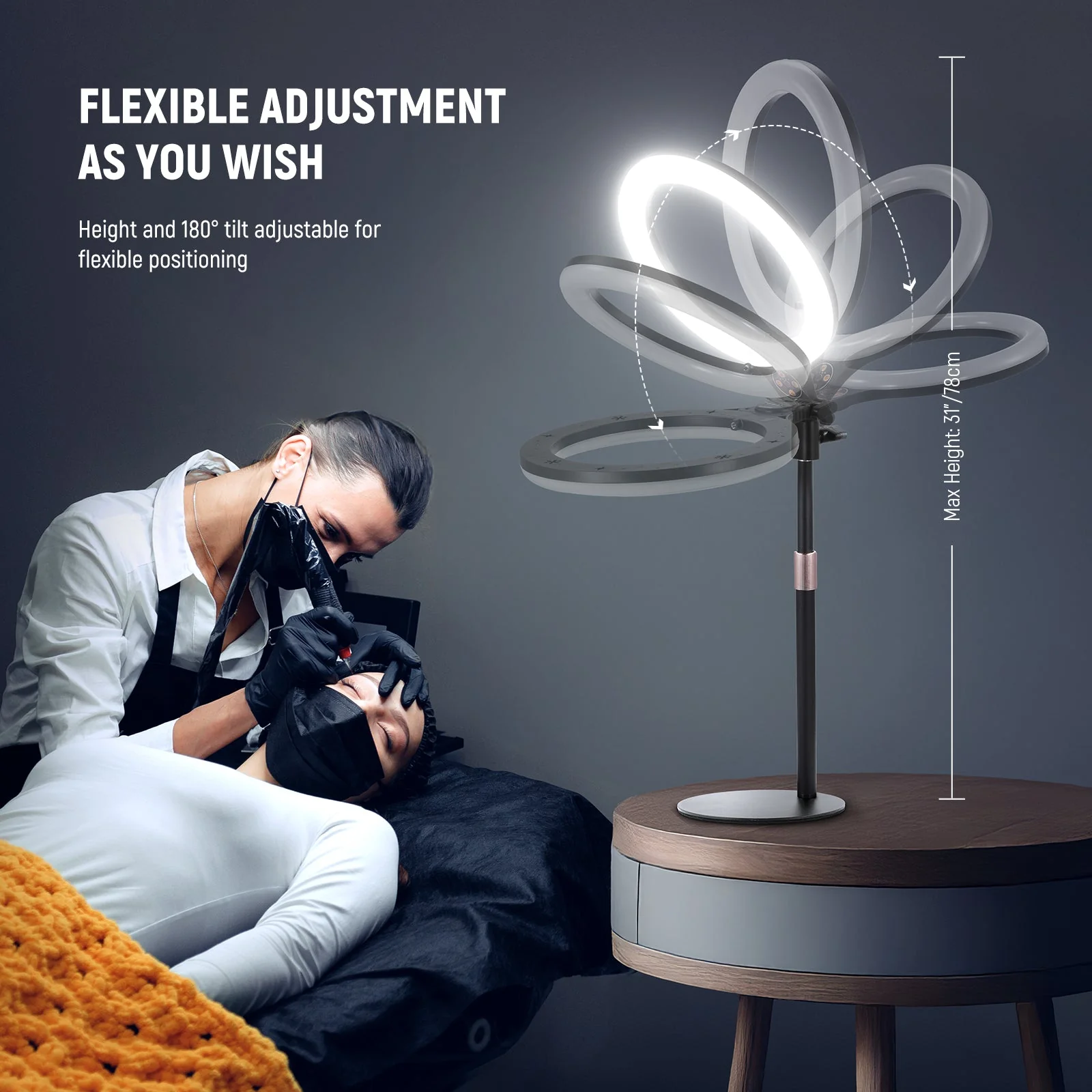 NEEWER ENTRY LEVEL VERSION N25/N22 Desk Ring Light Kit - Image 17