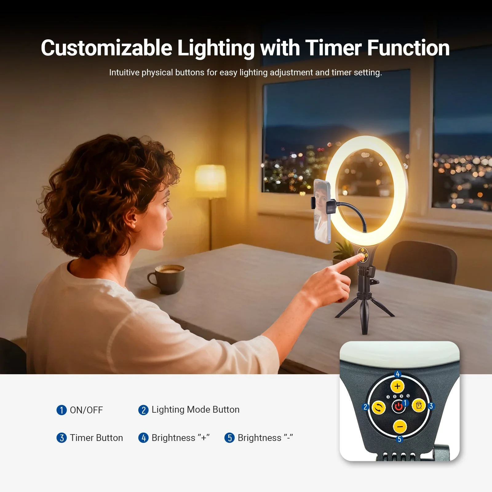 NEEWER ENTRY LEVEL VERSION N25/N22 Desk Ring Light Kit - Image 6