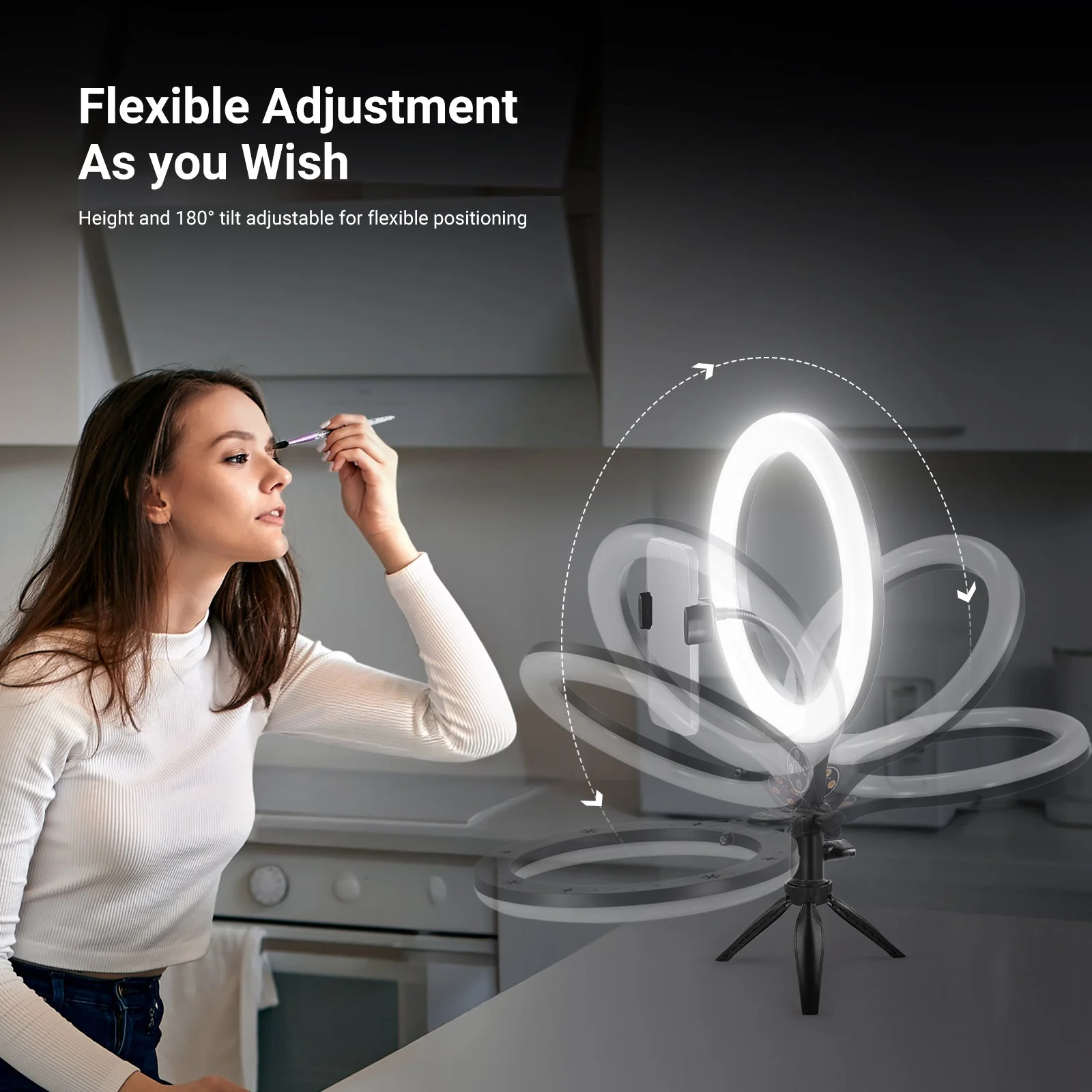 NEEWER ENTRY LEVEL VERSION N25/N22 Desk Ring Light Kit - Image 8