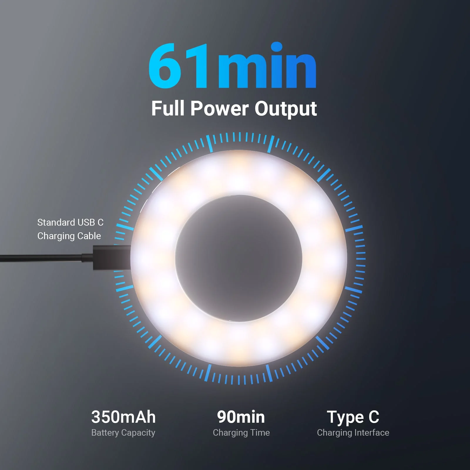 NEEWER ENTRY LEVEL VERSION N28 Mini Selfie Ring Light - Image 5