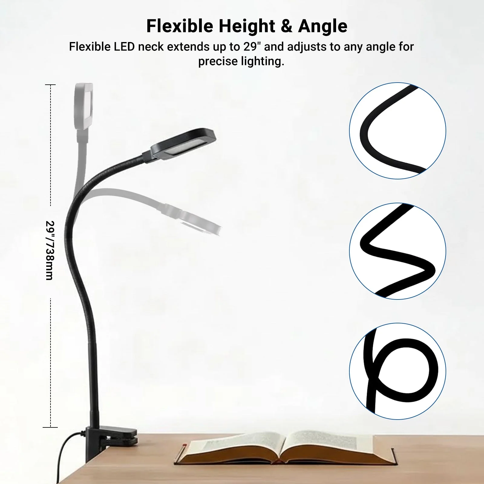 NEEWER ENTRY LEVEL VERSION N33 10W Desktop LED Lamp with Clamp - Image 5