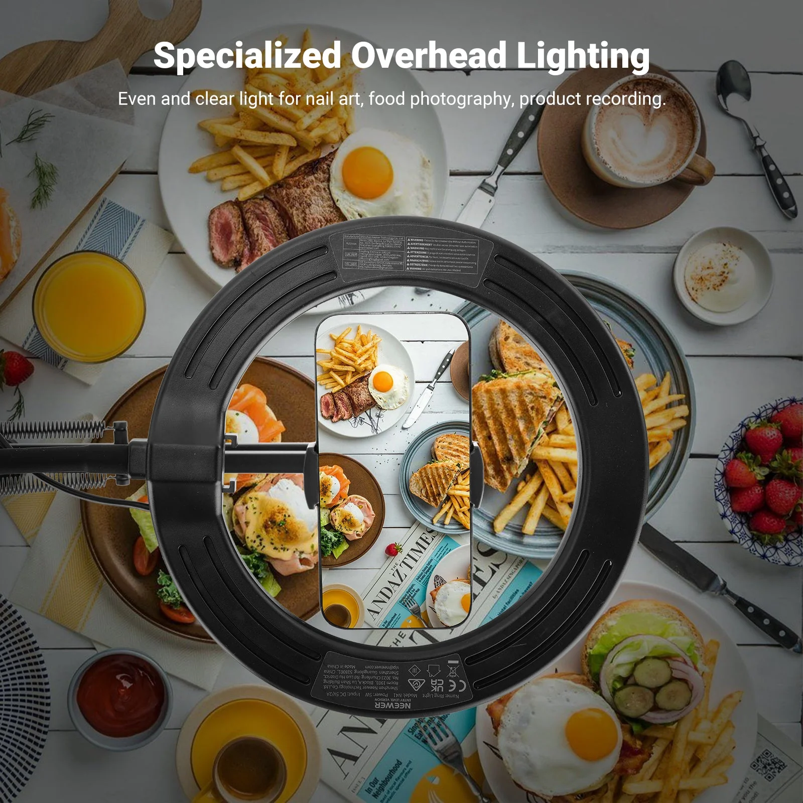 NEEWER ENTRY LEVEL VERSION N41 8" LED Ring Light Kit - Image 7