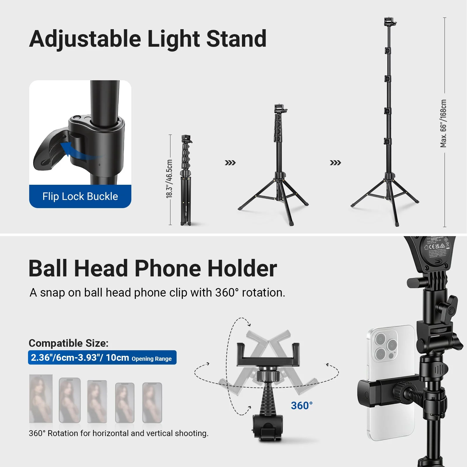 NEEWER ENTRY LEVEL VERSION N43 10.5" Ring Light with Tripod Stand - Image 8