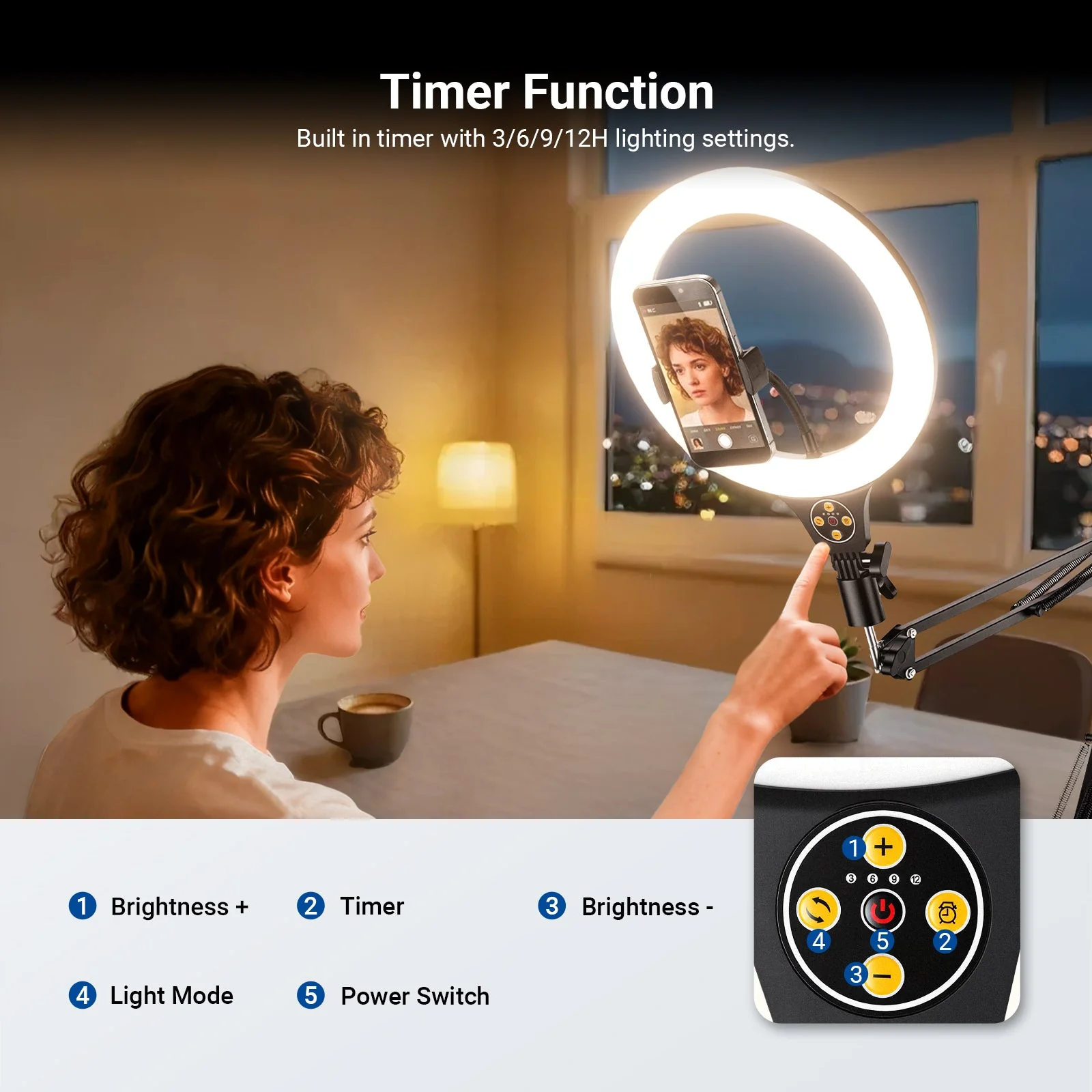 NEEWER ENTRY LEVEL VERSION N44 10.5" 10W Ring Light with Flexible Arm - Image 4
