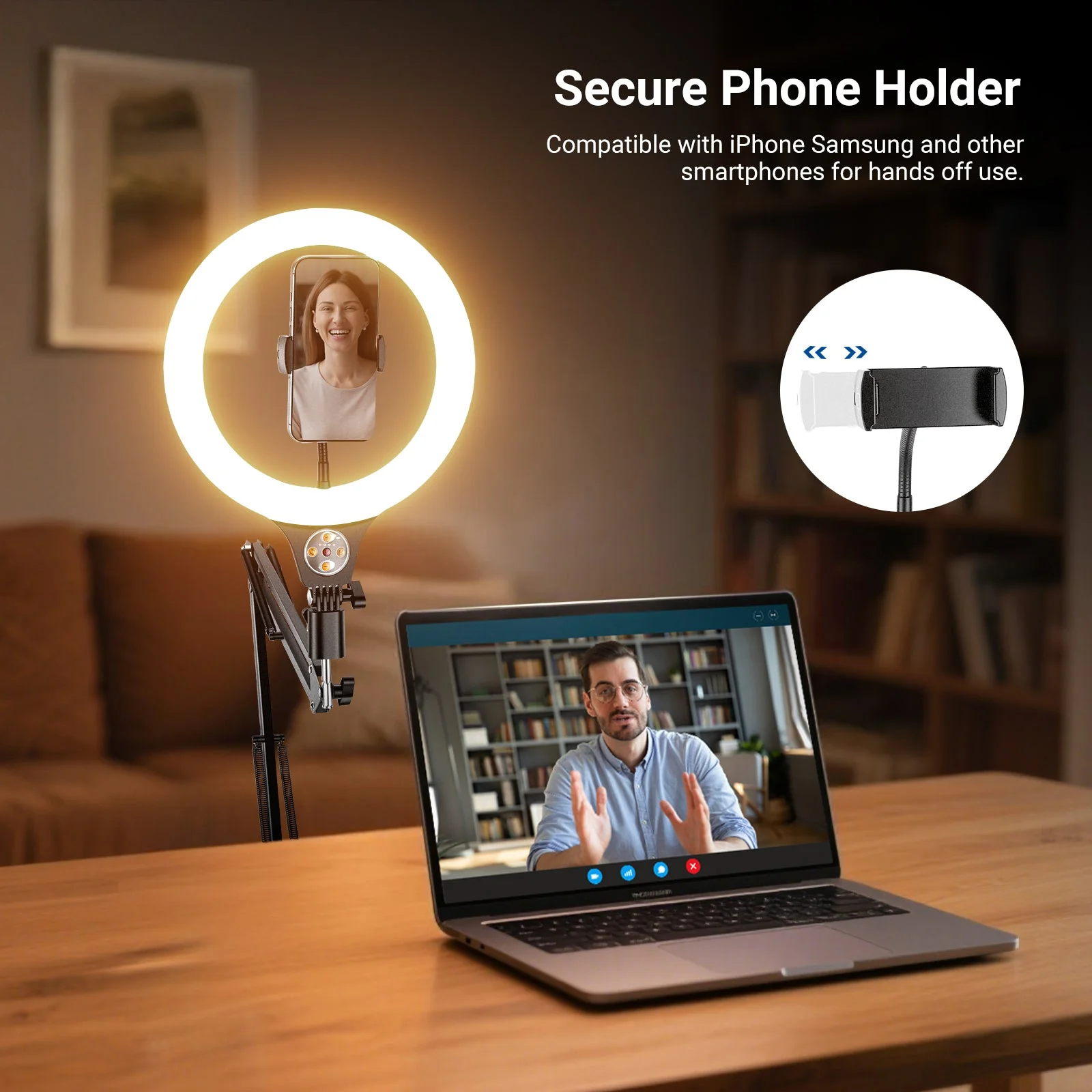 NEEWER ENTRY LEVEL VERSION N44 10.5" 10W Ring Light with Flexible Arm - Image 6