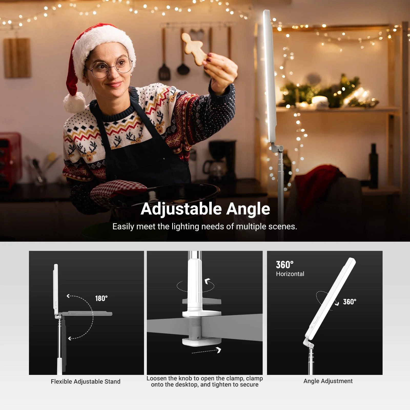 NEEWER ENTRY LEVEL VERSION N45 5W Desktop Overhead LED Light - Image 5