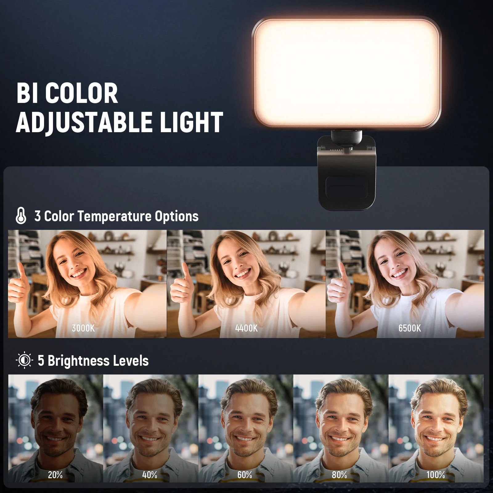 NEEWER Entry Level Version N8 Clip on LED Selfie Light - Image 12