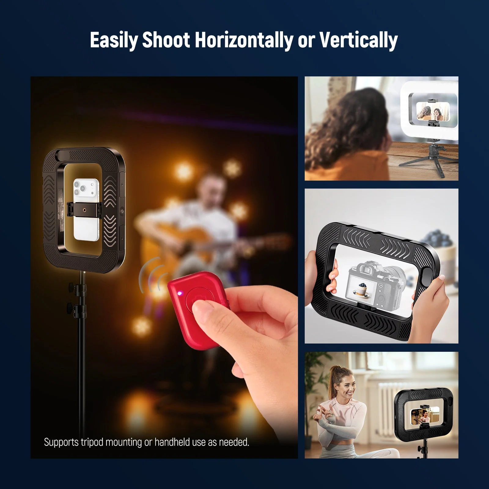 NEEWER ENTRY LEVEL VERSION NL200B Phone Video Rig with Selfie Light - Image 5