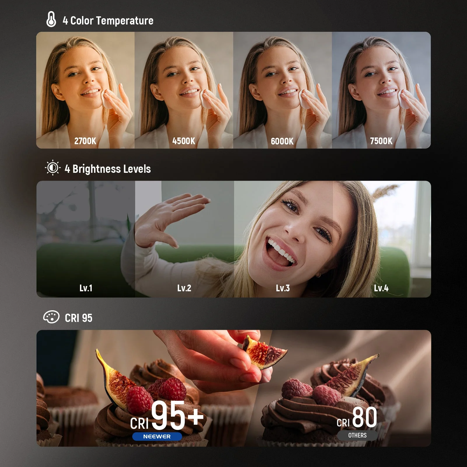 NEEWER ENTRY LEVEL VERSION NL32R Magnetic Selfie Light - Image 5