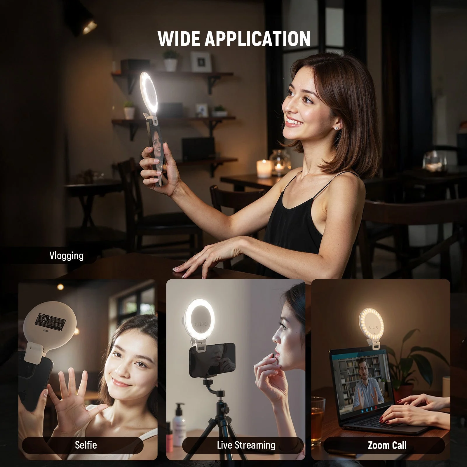 NEEWER ENTRY LEVEL VERSION NR5 3.8" Clip on Selfie Ring Light - Image 6